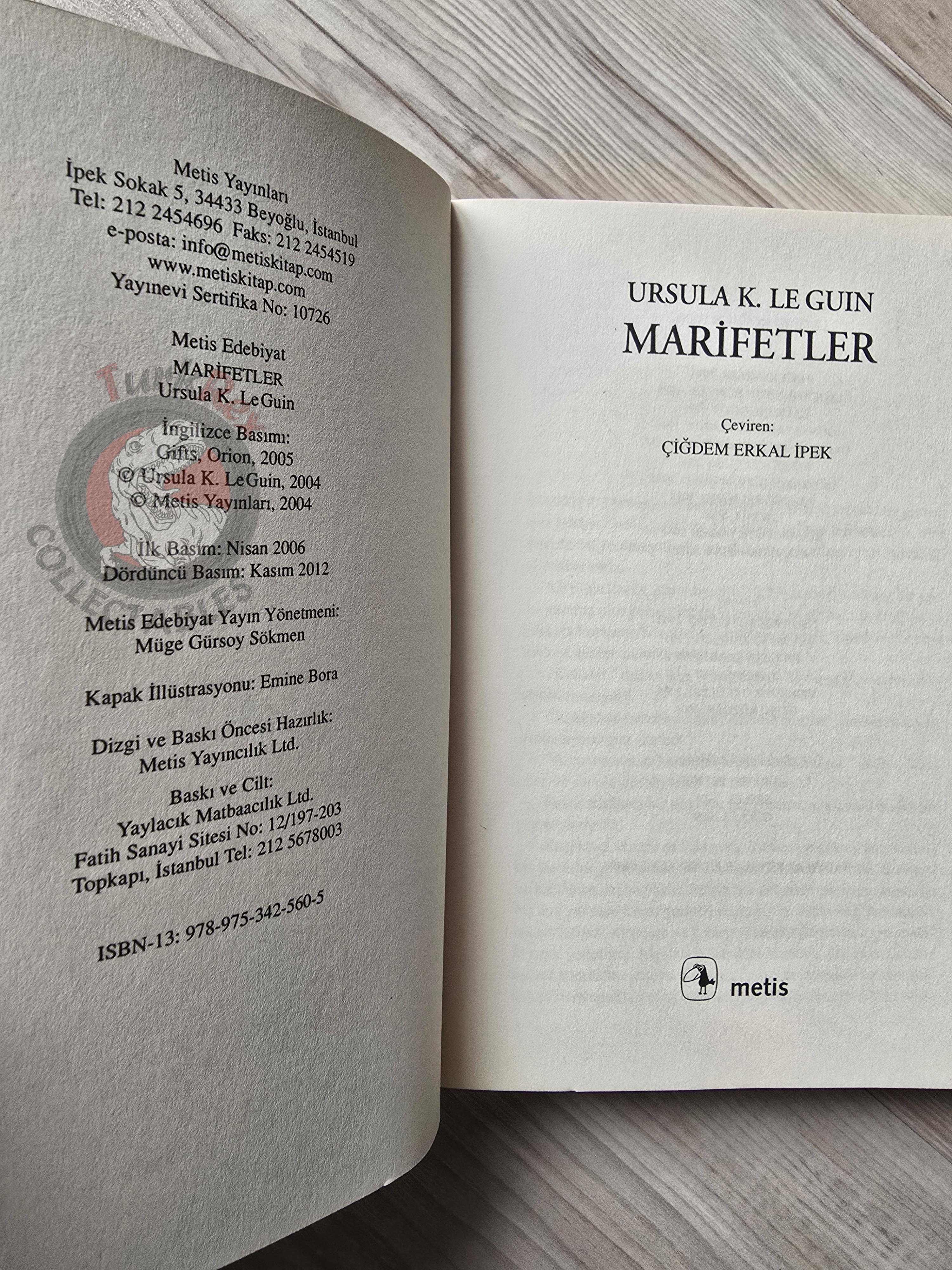 Ursula K. Le Guin – Gifts 2012 Turkish Book Turkey