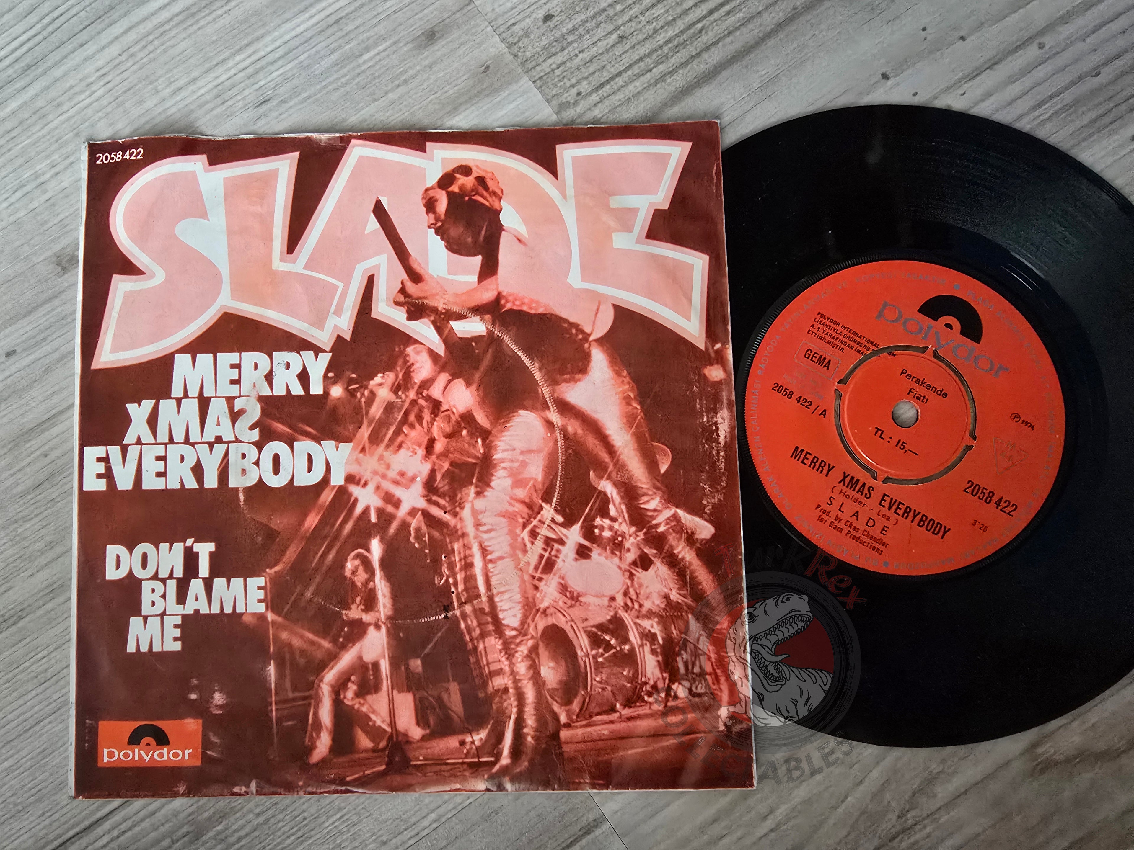 Slade – Merry Xmas Everybody 7" Turkish Pressing Vinyl Turkey Edition