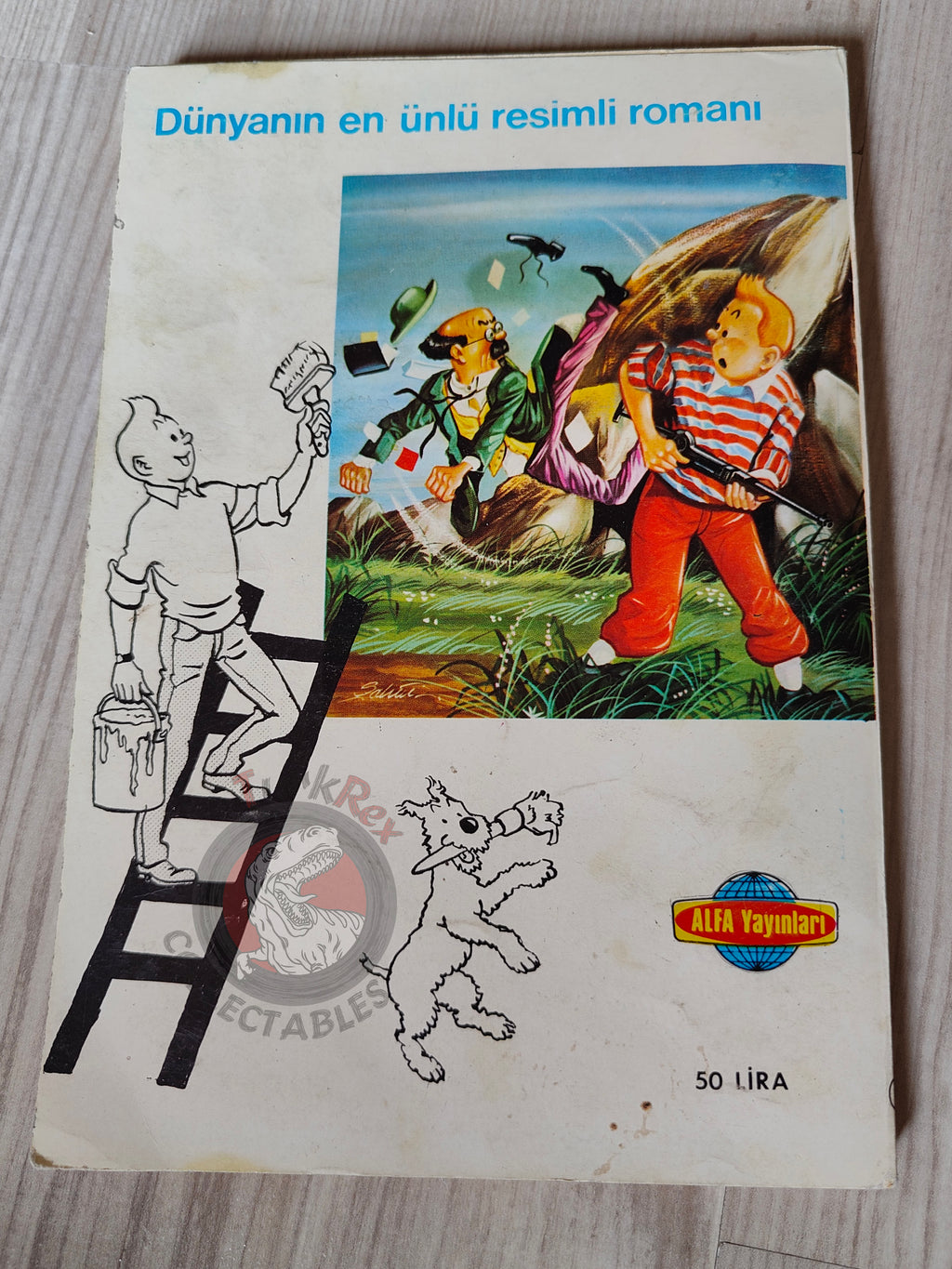 Tintin – King Ottokar's Sceptre early 1980s Turkish Edition Comic Turkey 2
