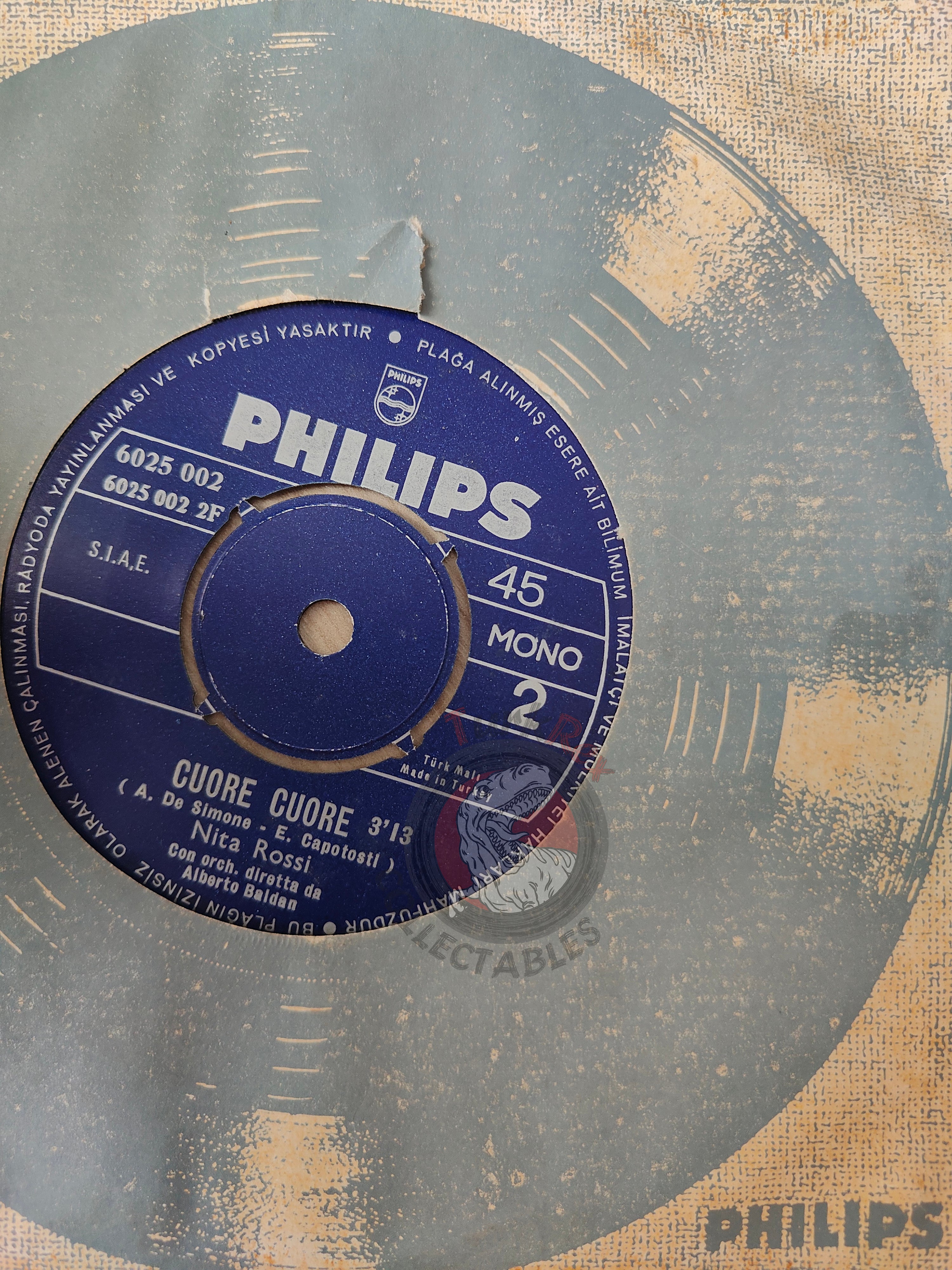 Nita Rossi – Una Vita Di Piu 7" Turkish Pressing Vinyl Turkey Edition