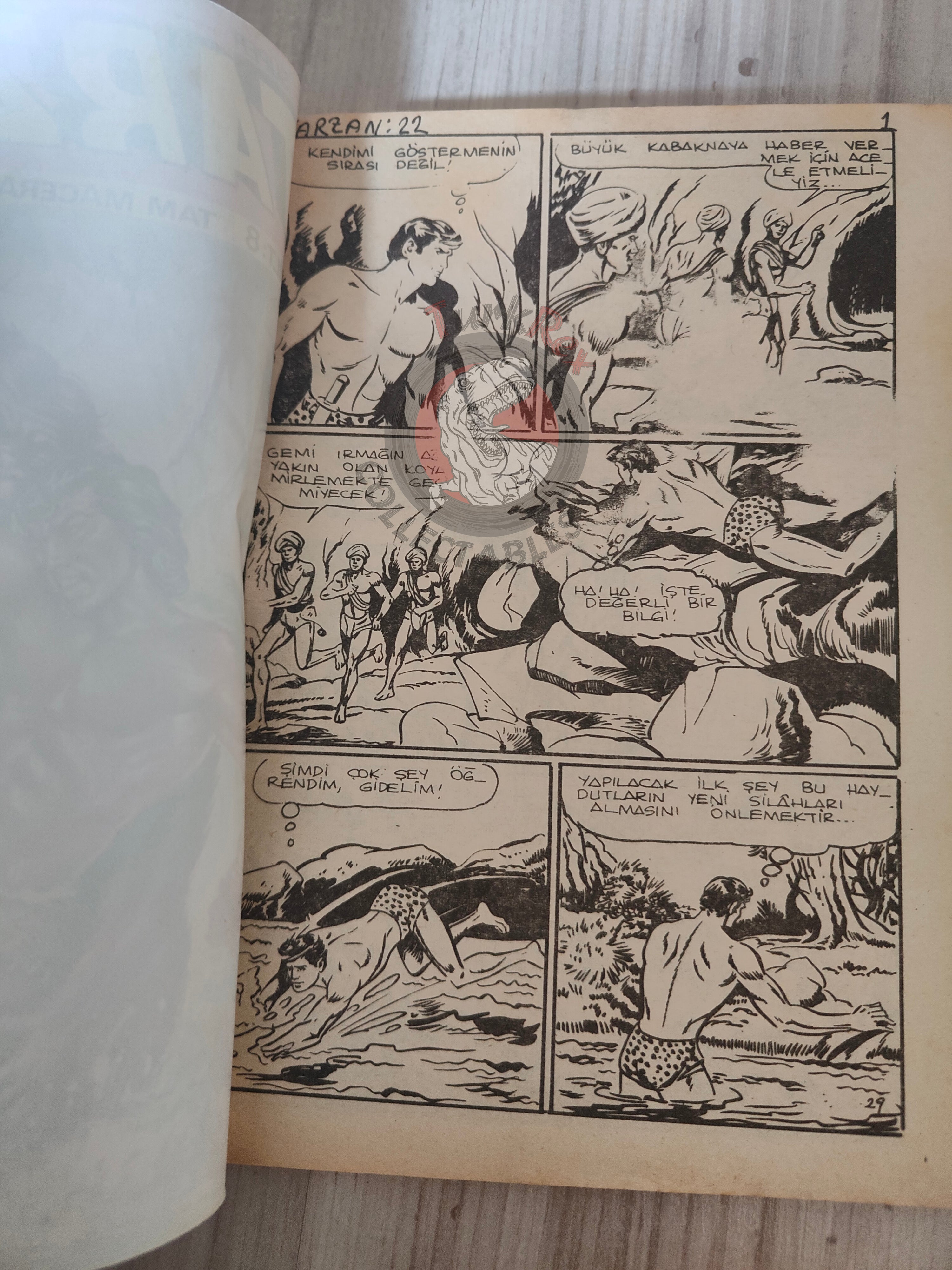 Tarzan Akim Vol #8 late 1970s Turkish Comic Turkey