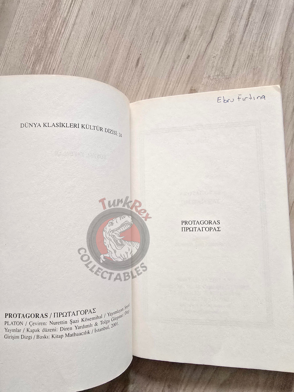 Plato – Protagoras 2001 Turkish Book Turkey