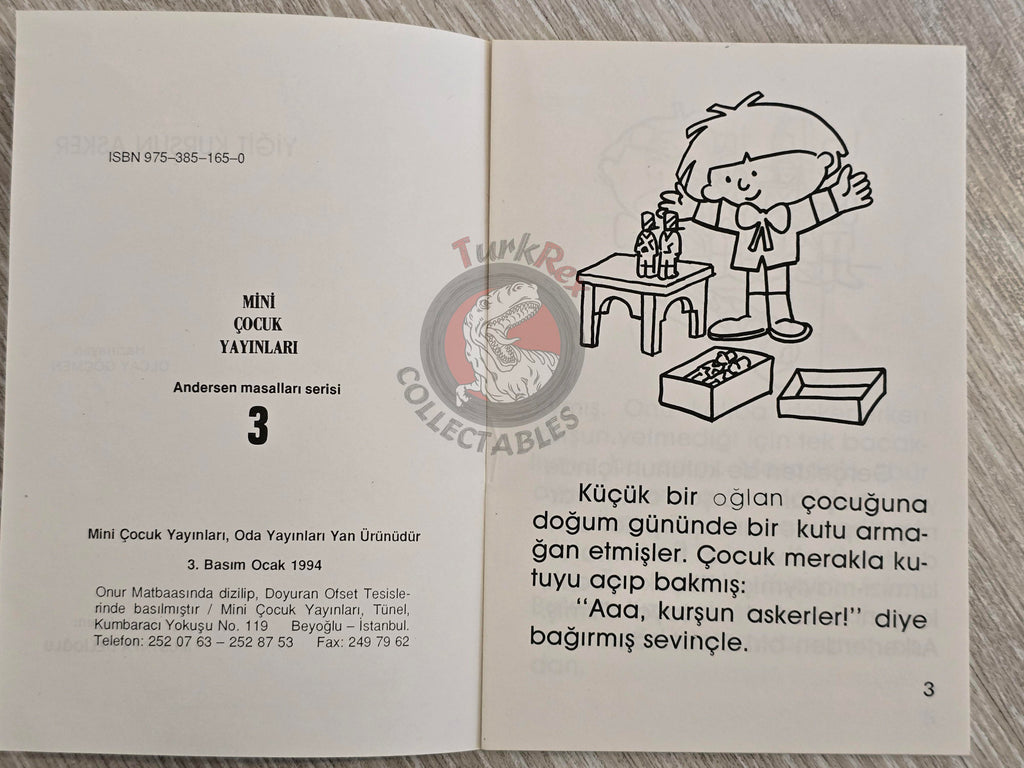Hans Christian Andersen – The Steadfast Tin Soldier  1994 Turkish Book Turkey Illustrated