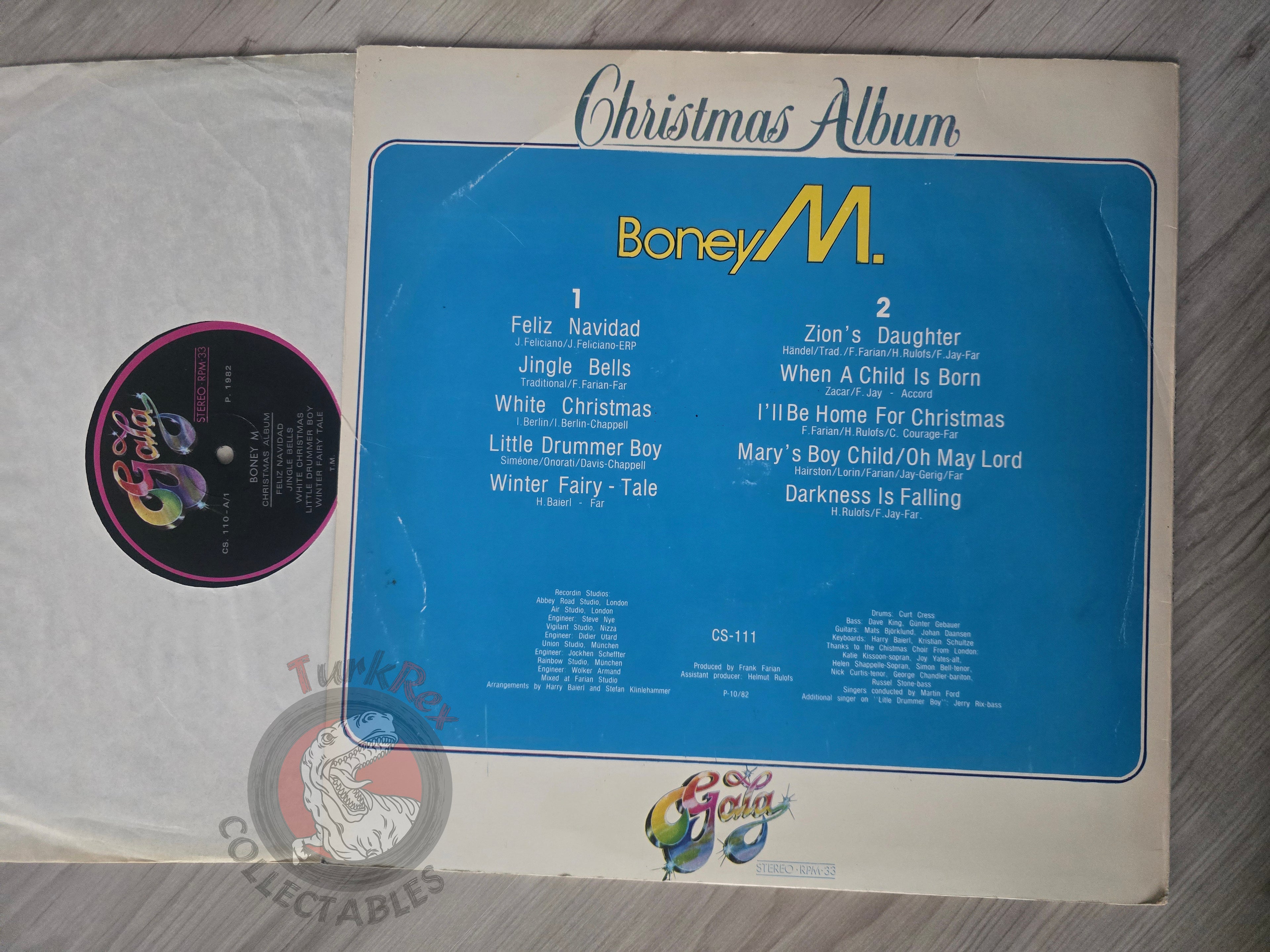 Boney M. – Christmas Album Turkish Pressing Vinyl Turkey Edition