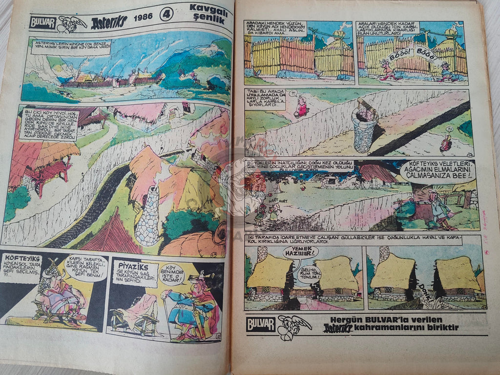 Asterix – Asterix and the Great Divide 1986 Turkish Edition Comic Turkey
