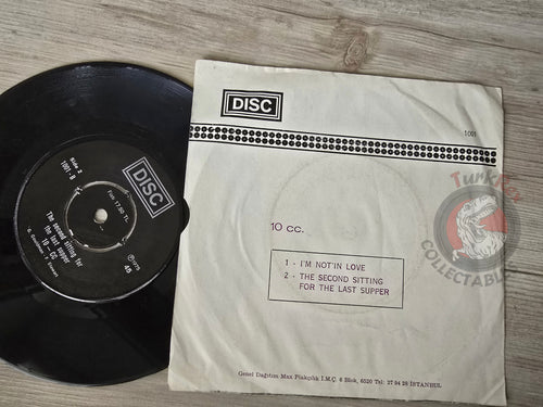 10cc – I'm Not In Love 7" Turkish Pressing Vinyl Turkey Edition