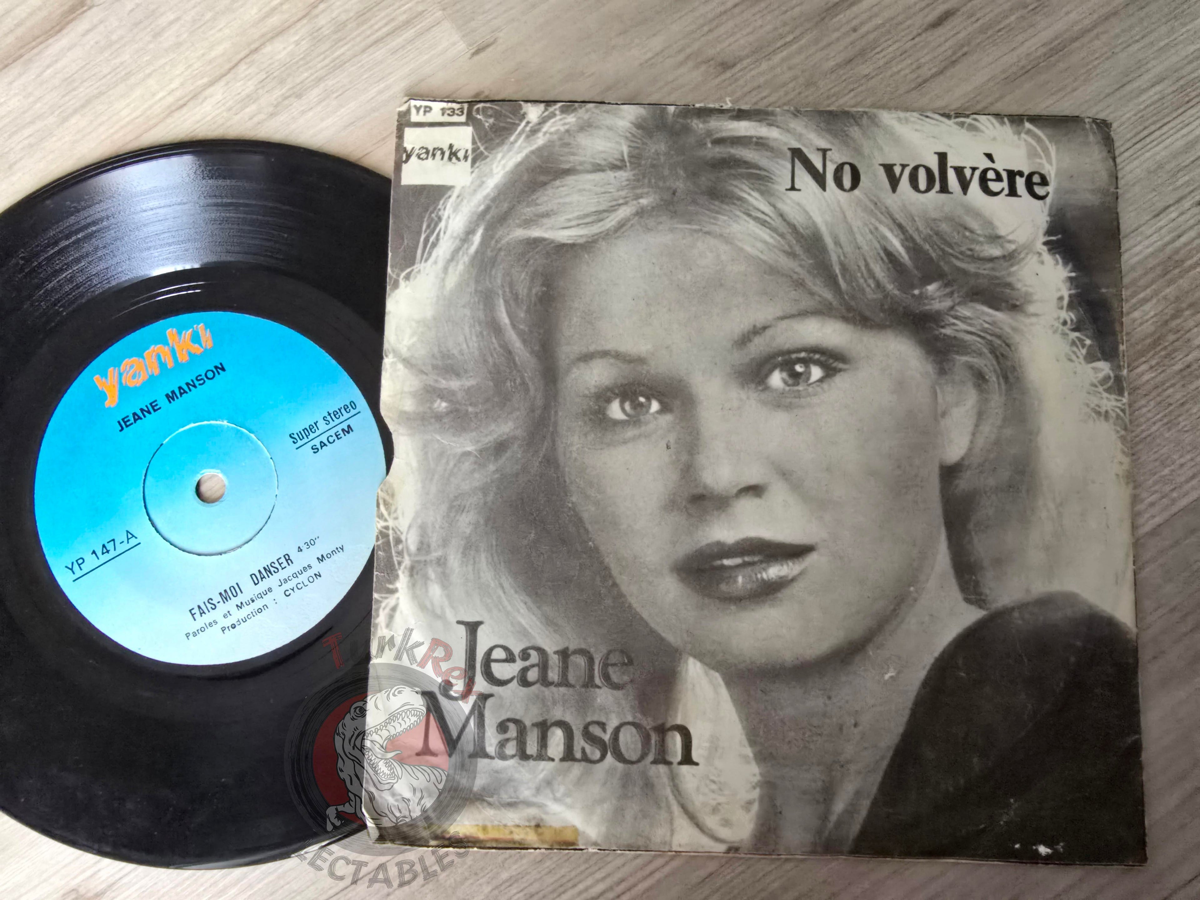 Jeane Manson – Fais-moi Danser 7" Turkish Pressing Vinyl Turkey Edition