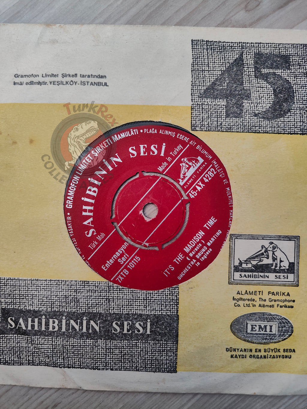 Bruno Martino – It's The Madison Time 7"  Turkish Pressing Vinyl Turkey Edition