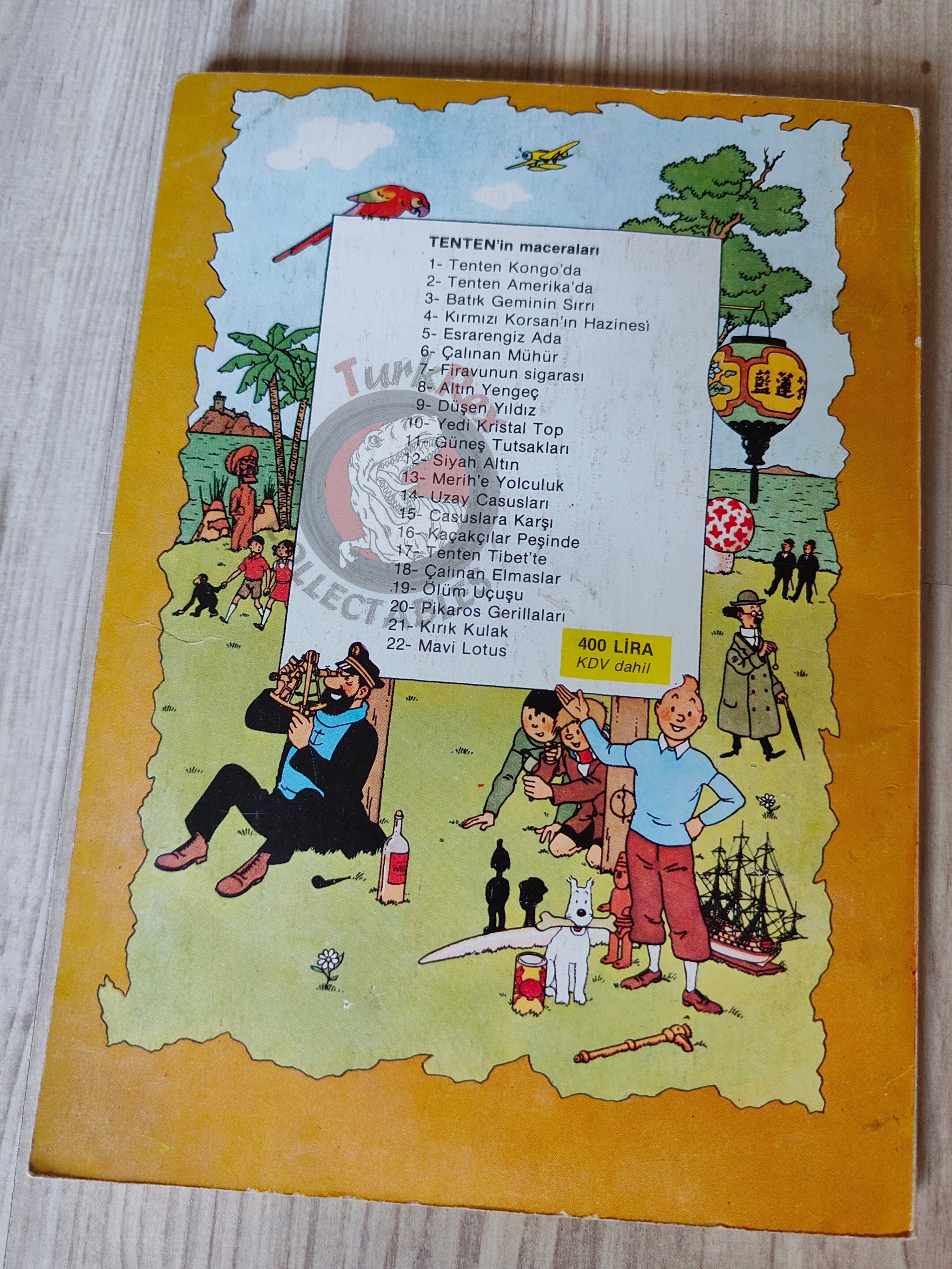 Tintin – Prisoners of the Sun mid 1980s Turkish Edition Comic Turkey 1