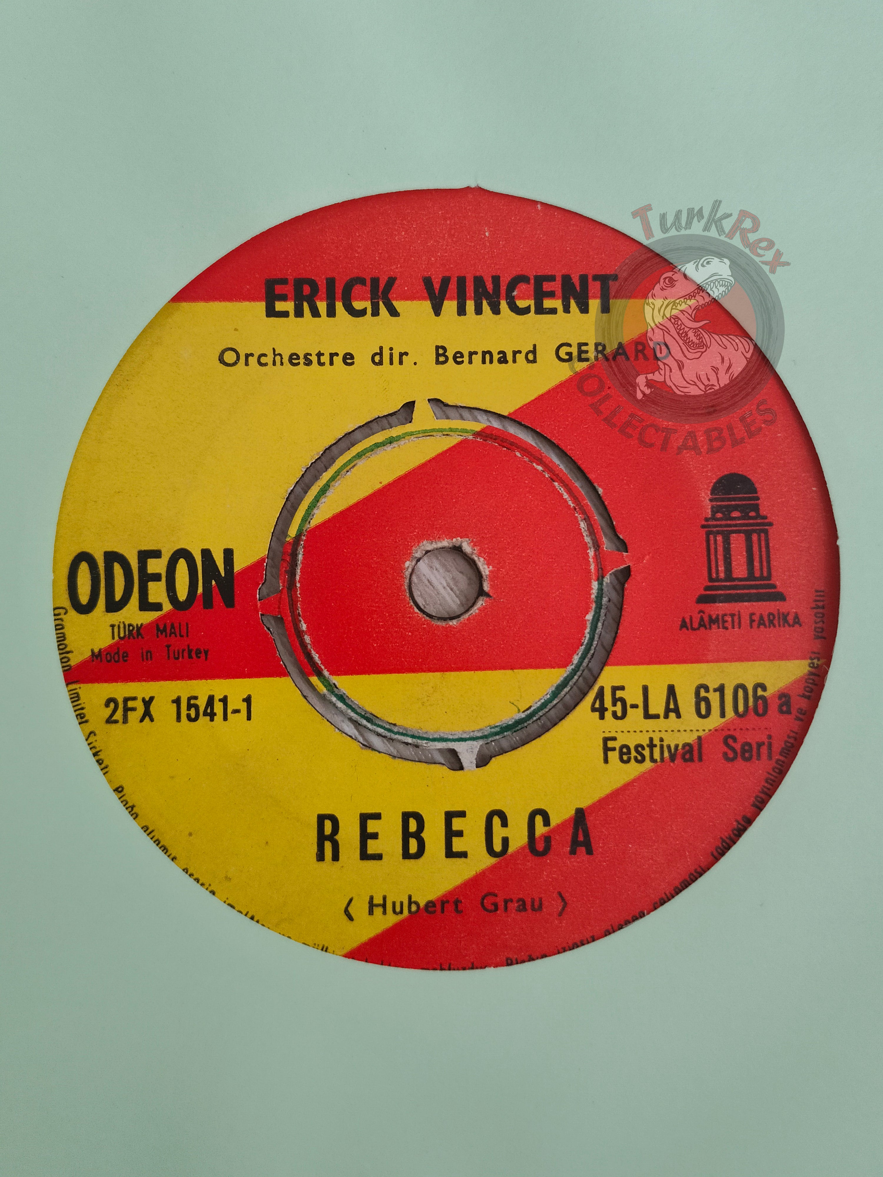 Erick Vincent – Rebecca / Stella 7" Turkish Pressing Vinyl Turkey Edition