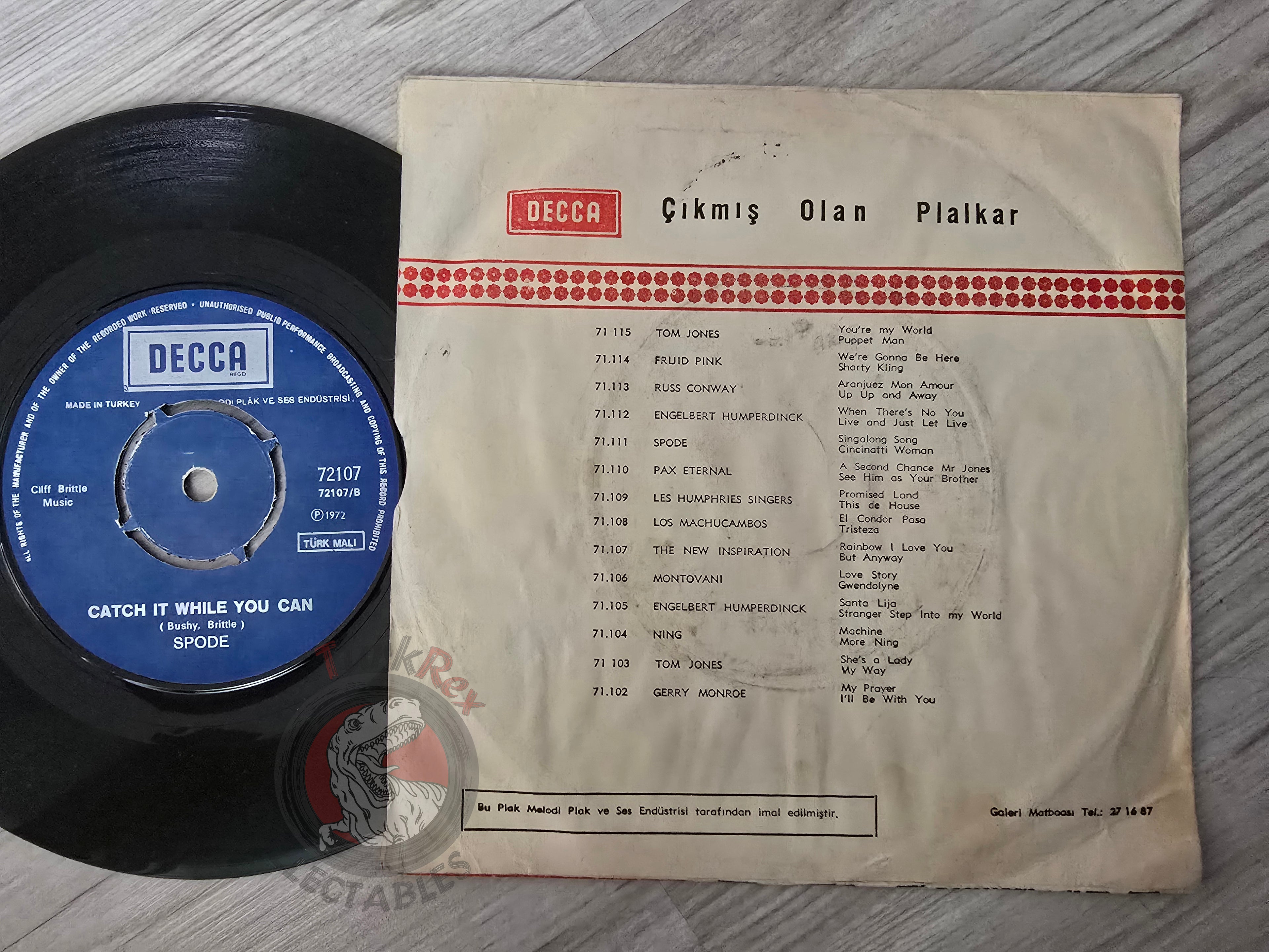 Spode – Funny Kind Of Feeling 7" Turkish Pressing Vinyl Turkey Edition