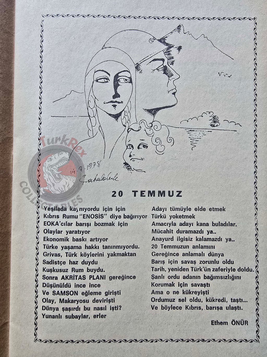 Cyprus Post Special Issue 1978 Turkish Magazine Cypriot Kıbrıs Postası
