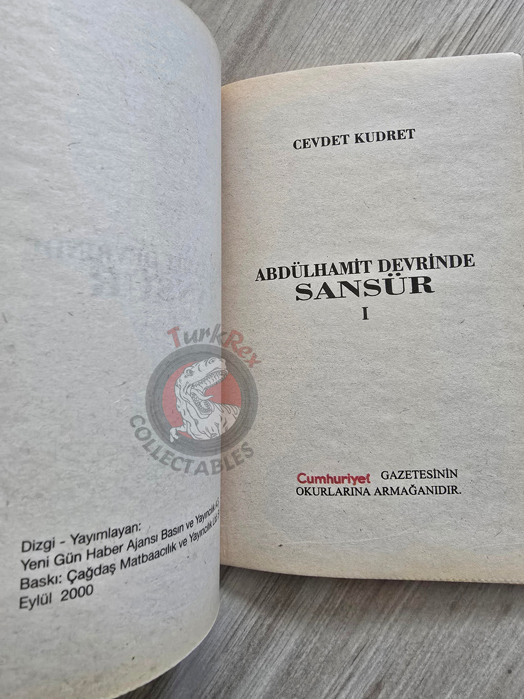 Cevdet Kudret – Censorship in Abdulhamid II Era 2000 Turkish Book Turkey Ottoman