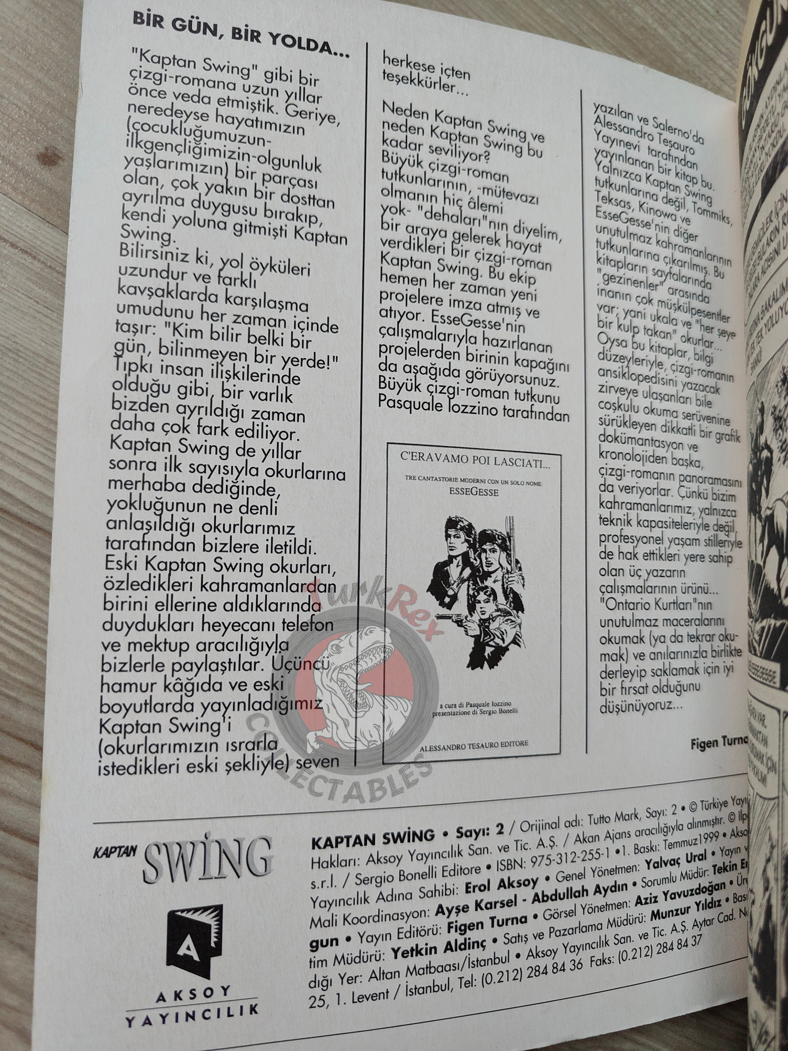 Comandante Mark #2 Turkish Edition Comic Turkey #3 #4