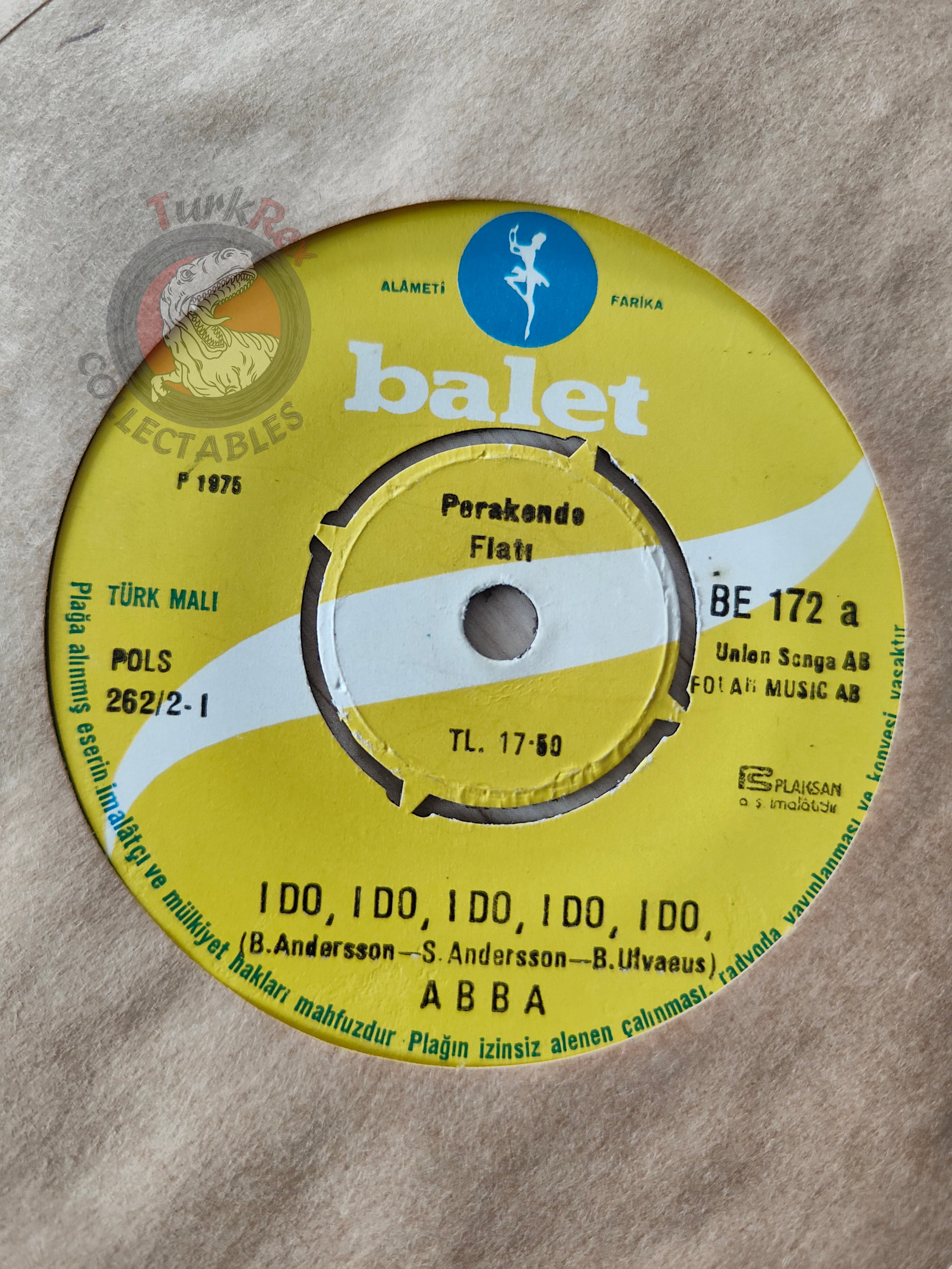 ABBA – SOS / I Do I Do I Do 7" Turkish Pressing Vinyl Turkey Edition 2