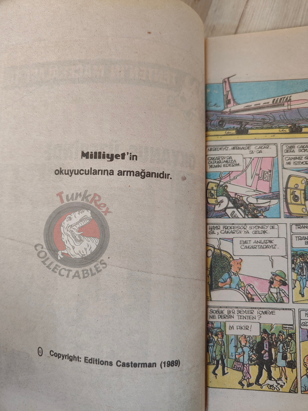 Tintin – Flight 714 to Sydney 1989 Turkish Edition Comic Turkey