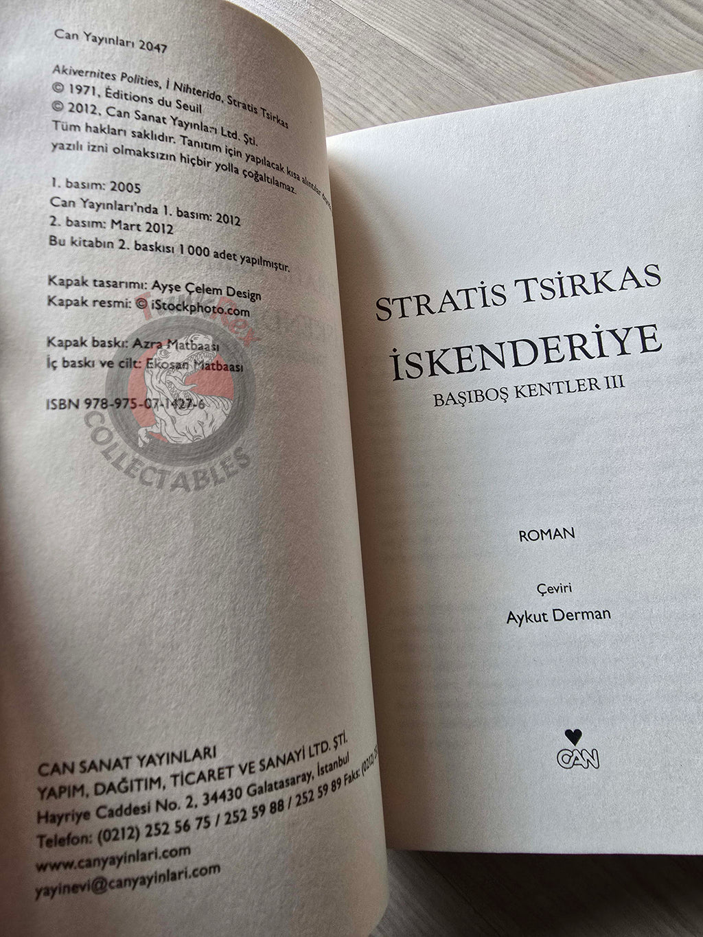 Stratis Tsirkas – Drifting Cities: Alexandria 2012 Turkish Book Turkey