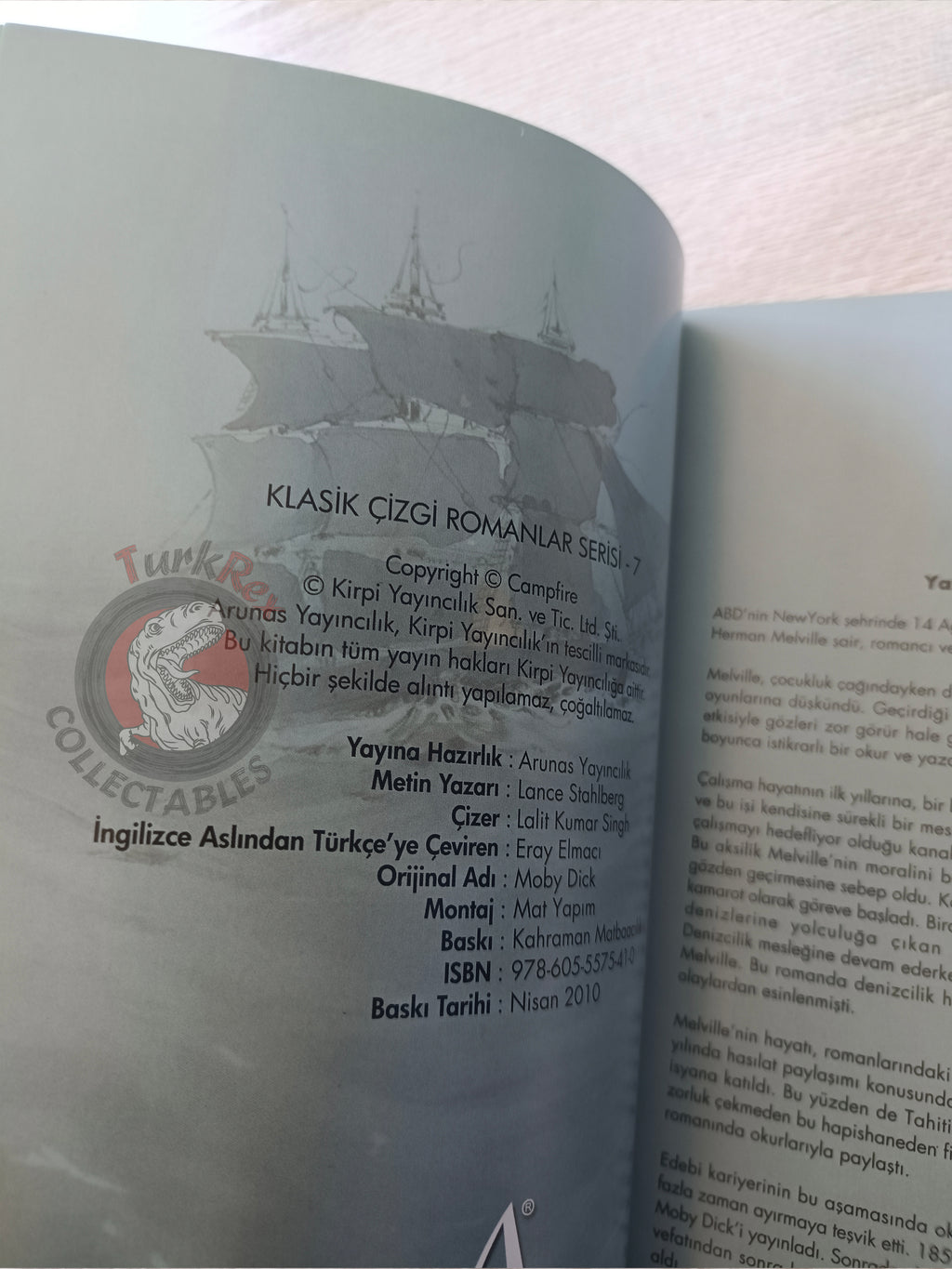 Moby Dick – Herman Melville Turkish Comic Turkey Campfire Classics