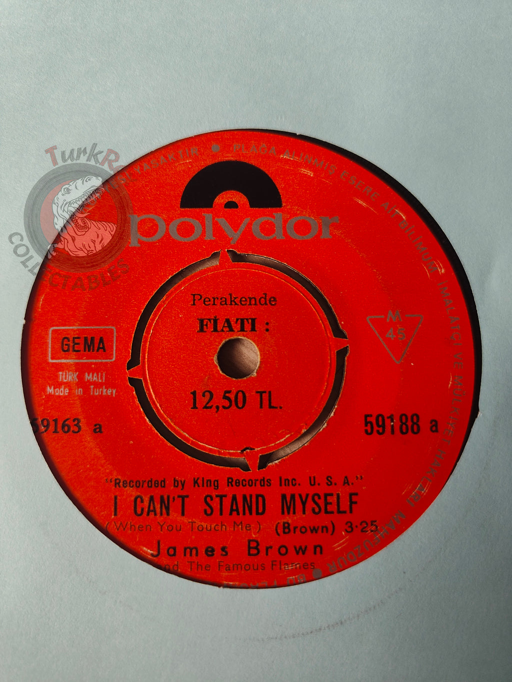 James Brown - I Can't Stand Myself 7" Turkish Pressing Vinyl Turkey Edition