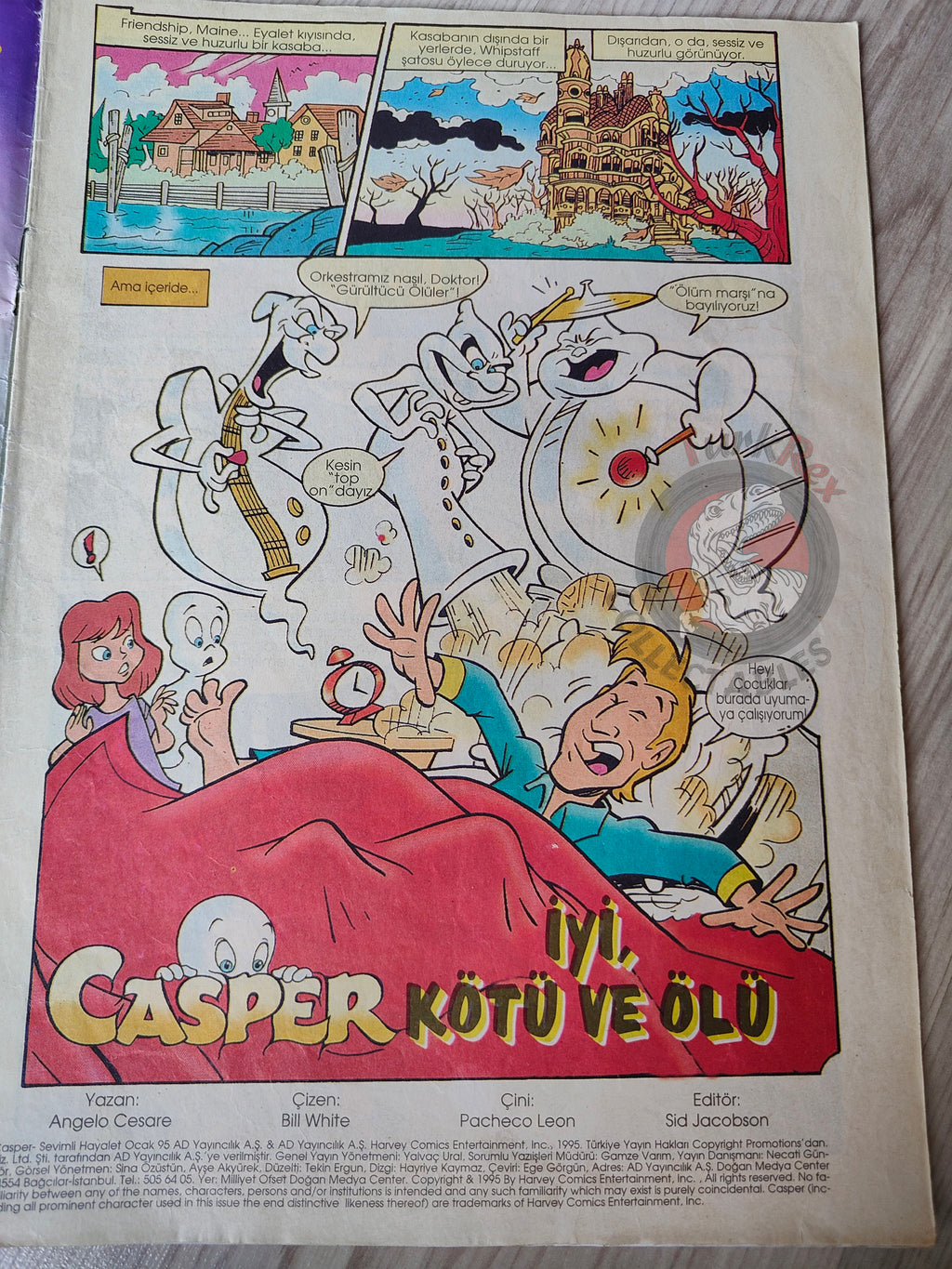 Casper the Friendly Ghost Magazine – Issue #10 1996 Turkish Comic Turkey