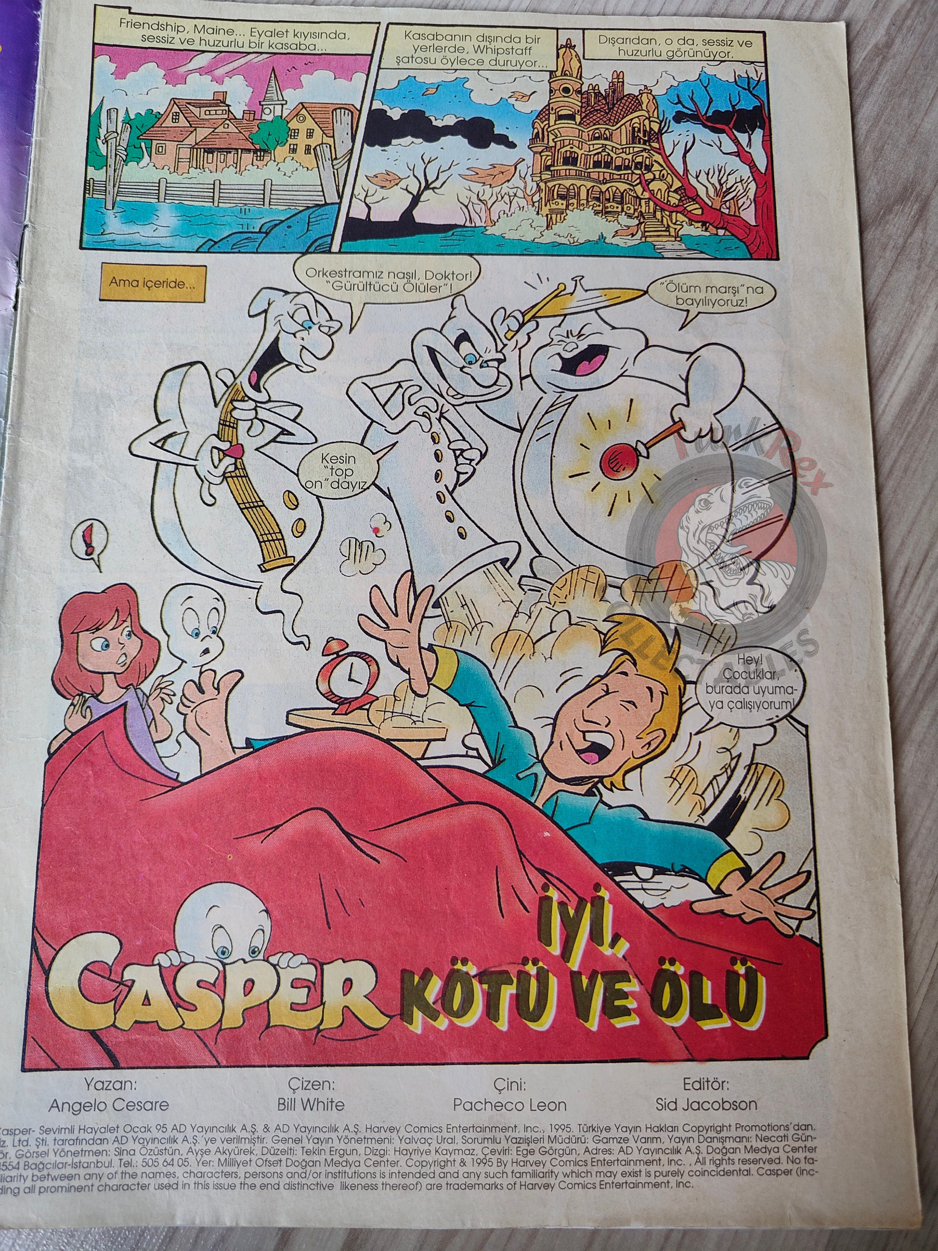 Casper the Friendly Ghost Magazine – Issue #10 1996 Turkish Comic Turkey