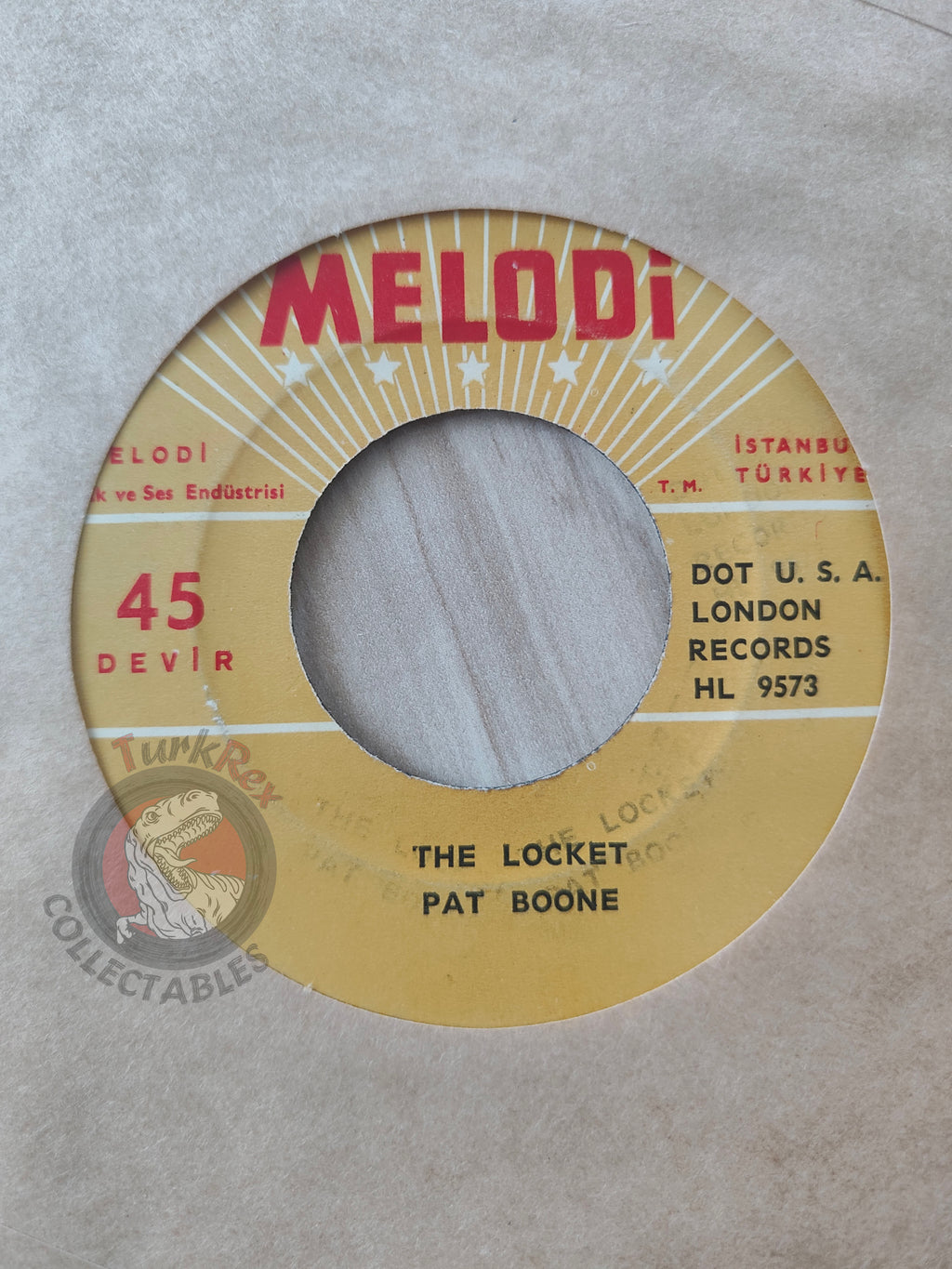Pat Boone – Speedy Gonzales 7" Turkish Pressing Vinyl Turkey Edition