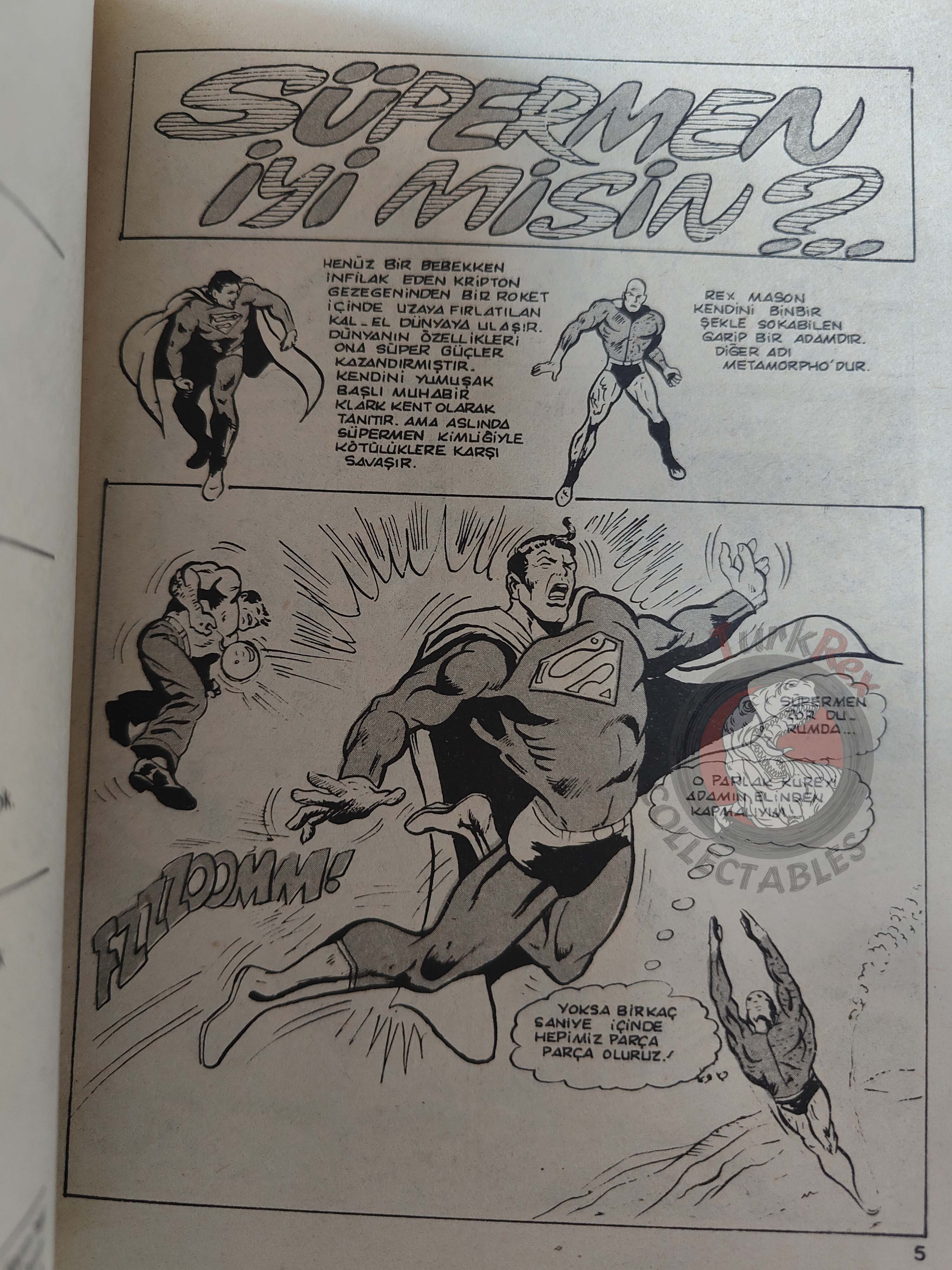 Superman #19 1983 Turkish Comic Turkey #369 Aquaman #62 #63 DC Comics Presents #40