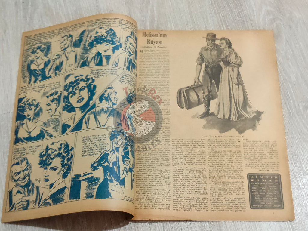 Binbir Roman #105 1950 Victor Hugo 93 - Mandrake Turkish Comic Mag Turkey