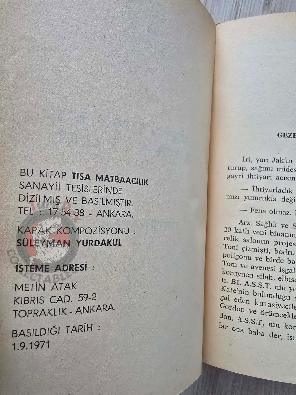 Metin Atak  – Planets at War 1971 1st Turkish Book Turkey