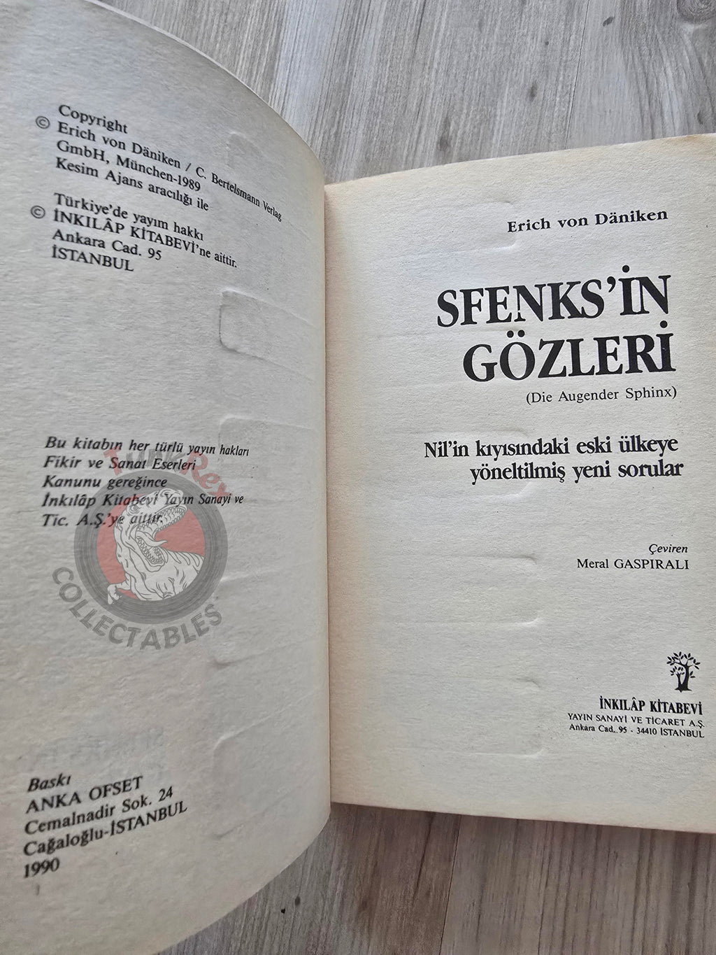Erich von Däniken –  The Eyes of the Sphinx 1990 Turkish Book Turkey Ufology