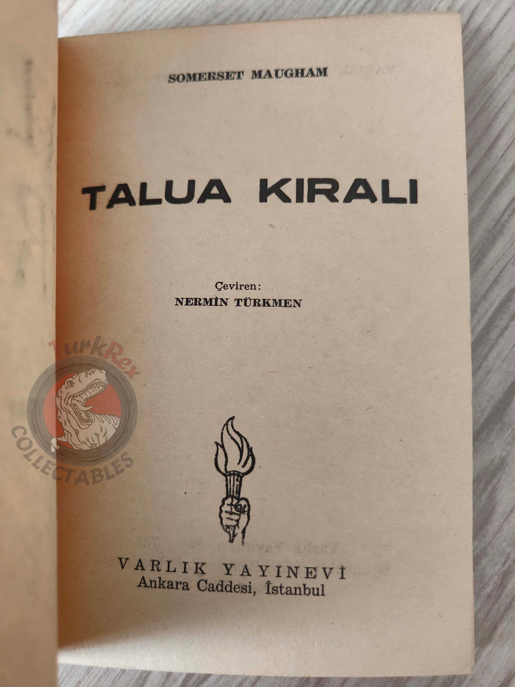 Somerset Maugham – Le Roi de Talua 1960 1st Turkish Book Turkey Mackintosh