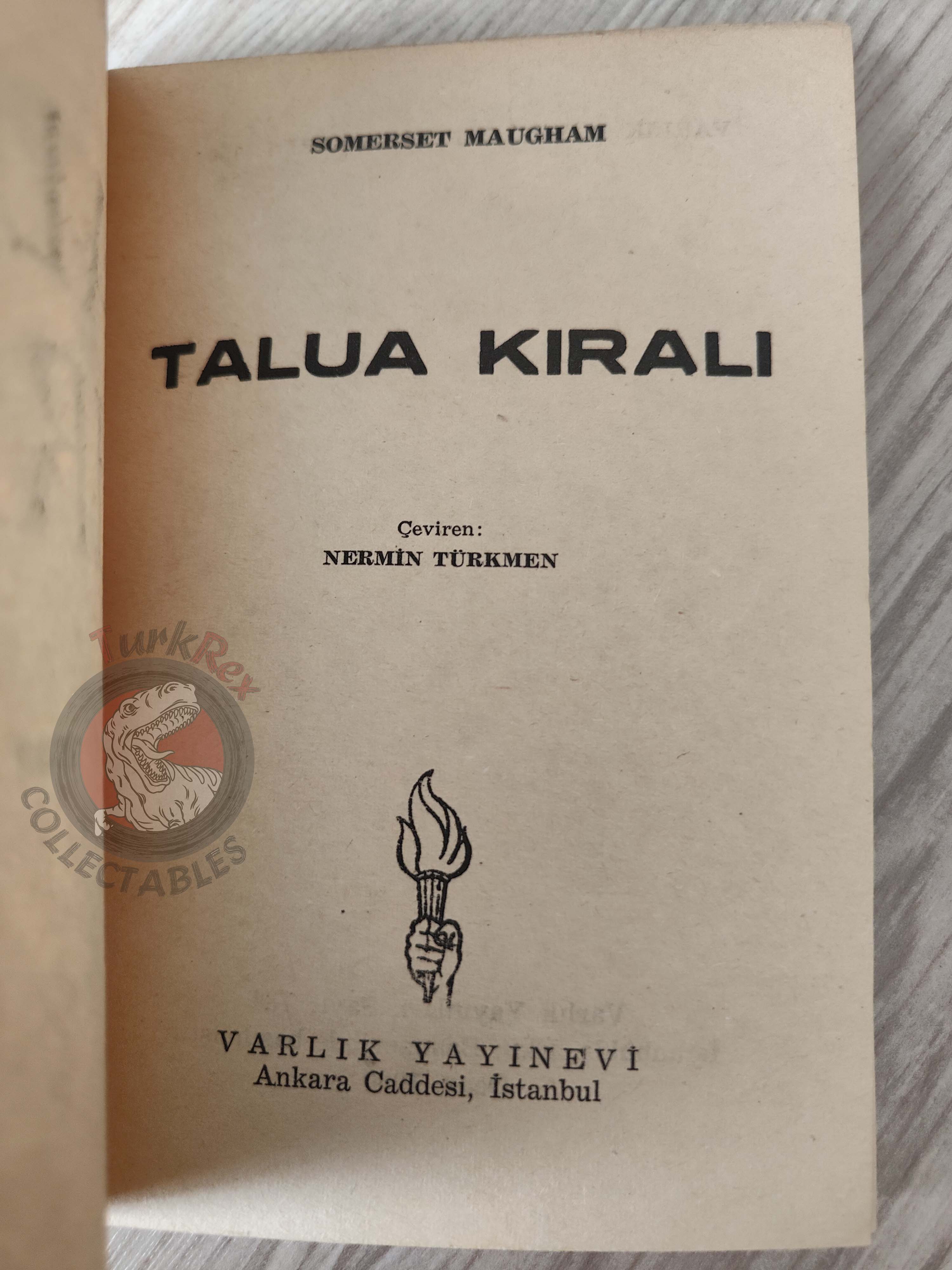 Somerset Maugham – Le Roi de Talua 1960 1st Turkish Book Turkey Mackintosh