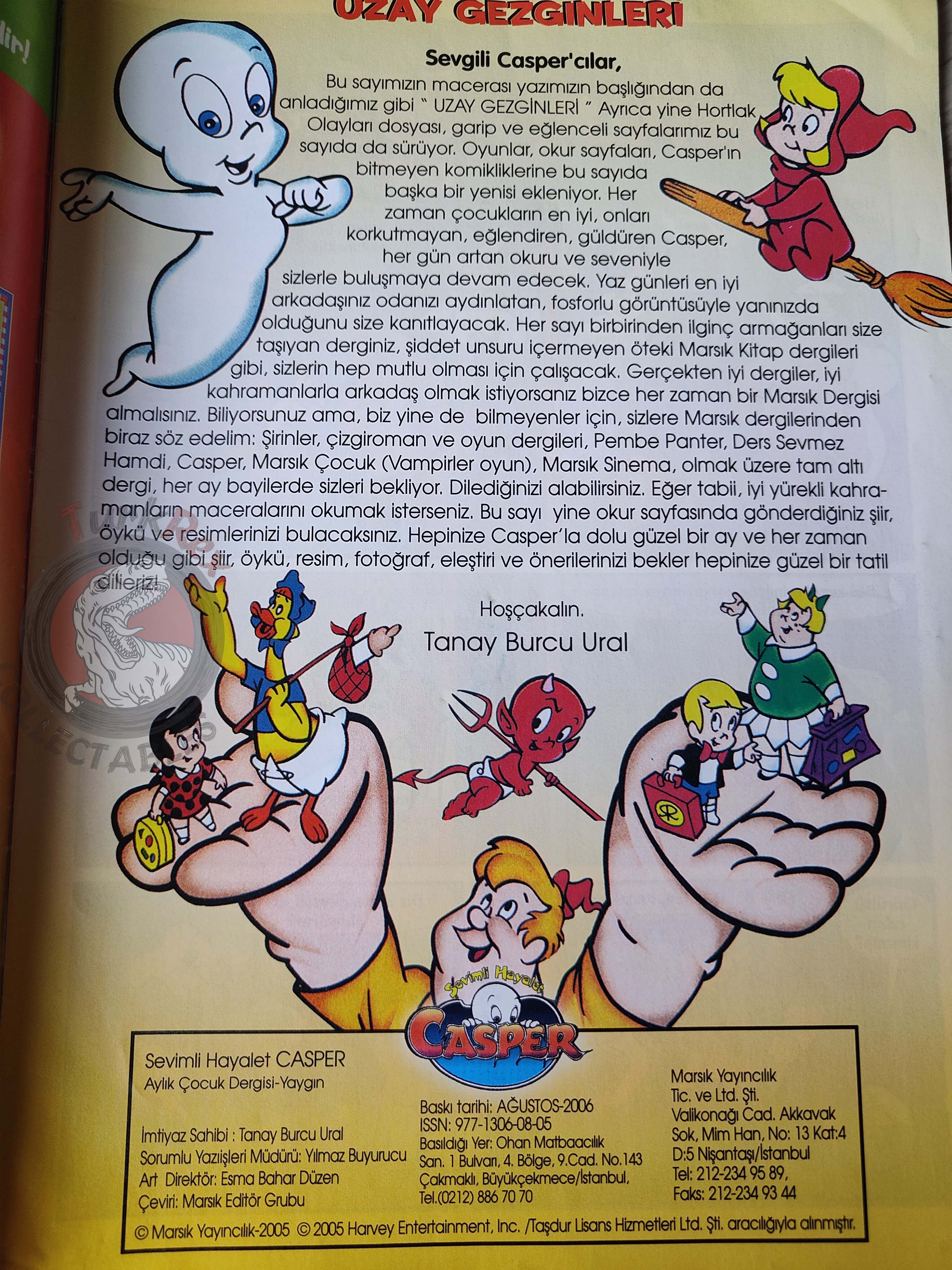 Casper the Friendly Ghost Magazine – Issue #11 2006 Turkish Comic Turkey