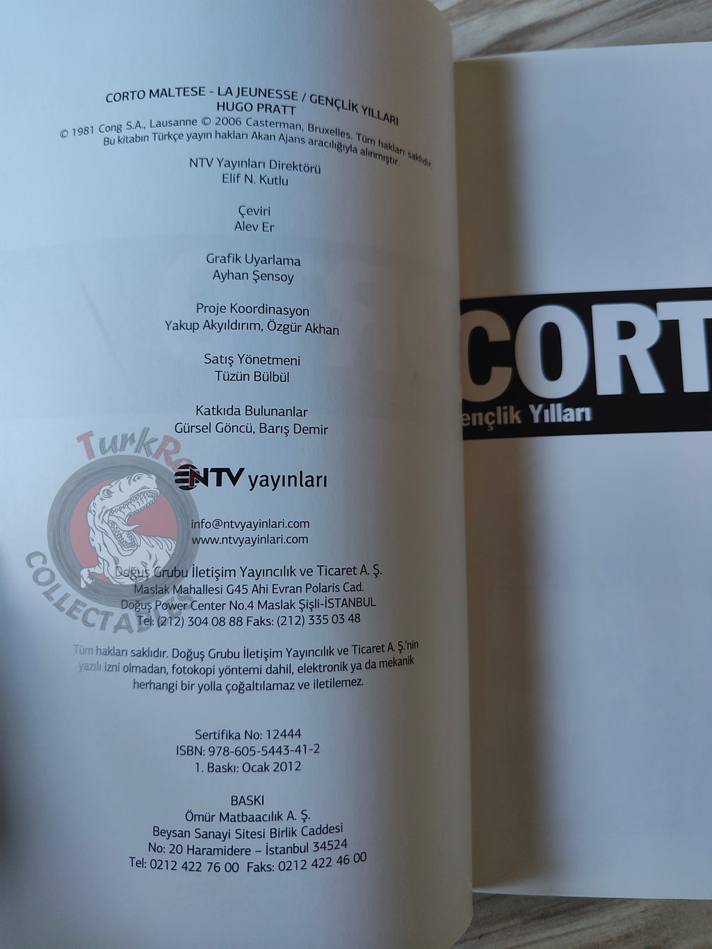 Corto Maltese – La Jeunesse Turkish Comic Turkey