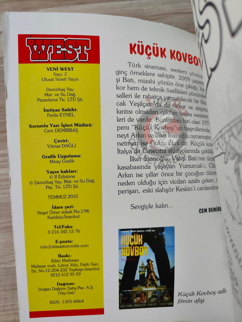 Storia del West Vol #2 Alamo Turkish Comic Turkey #5 #6 #7 #8