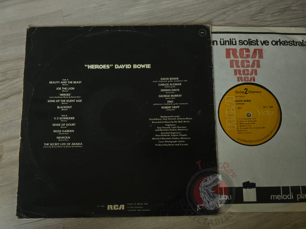David Bowie – "Heroes" Turkish Pressing Vinyl Turkey Edition