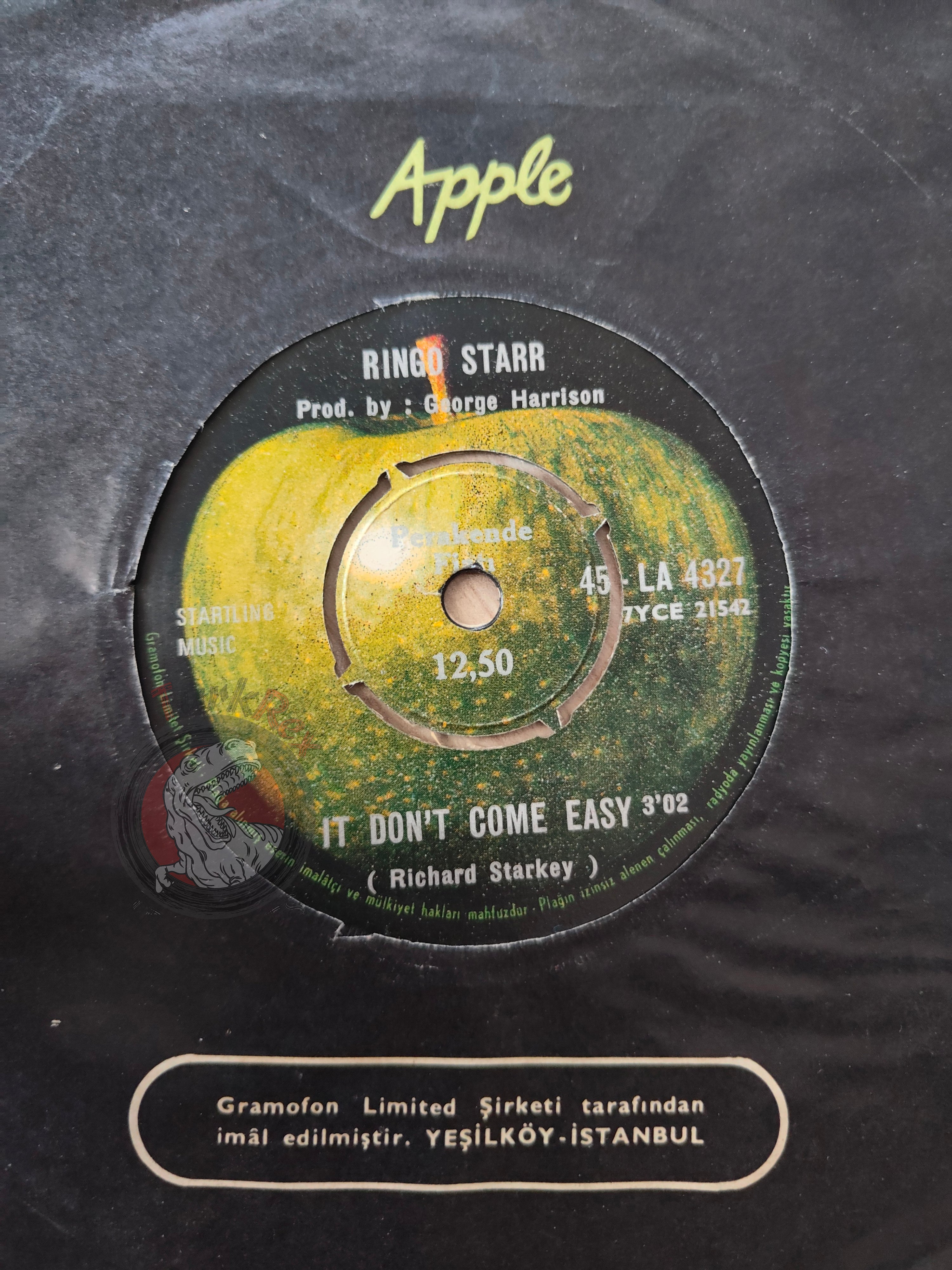 Ringo Starr – It Don't Come Easy 7" Turkish Pressing Vinyl Turkey Edition