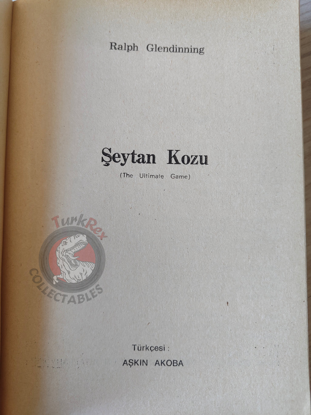 Ralph Glendinning – The Ultimate Game 1982 1st Turkish Book Turkey