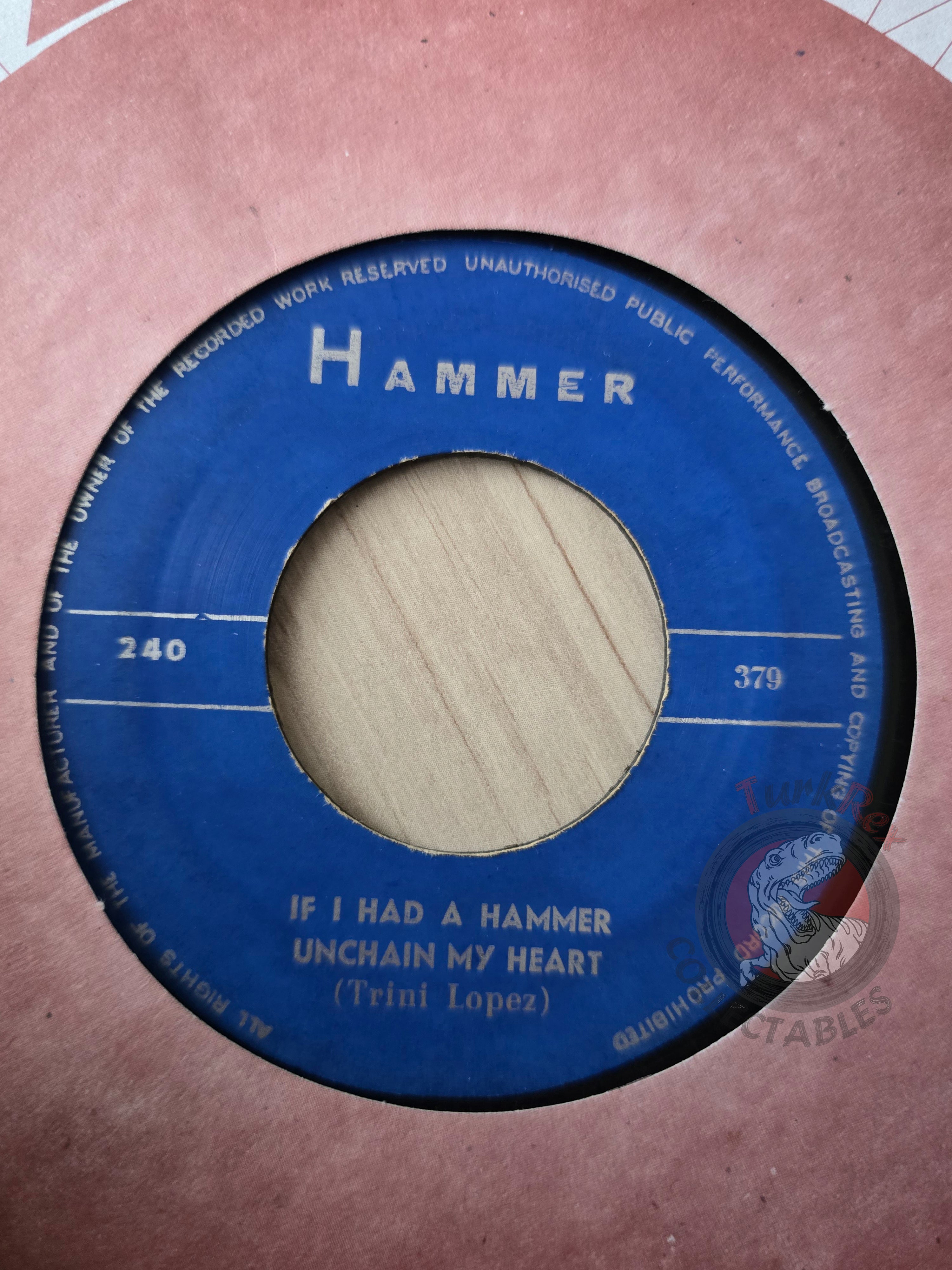 Trini Lopez / Shirley Bassey / The Hunters 7" Iran Pressing Vinyl Iranian Edition