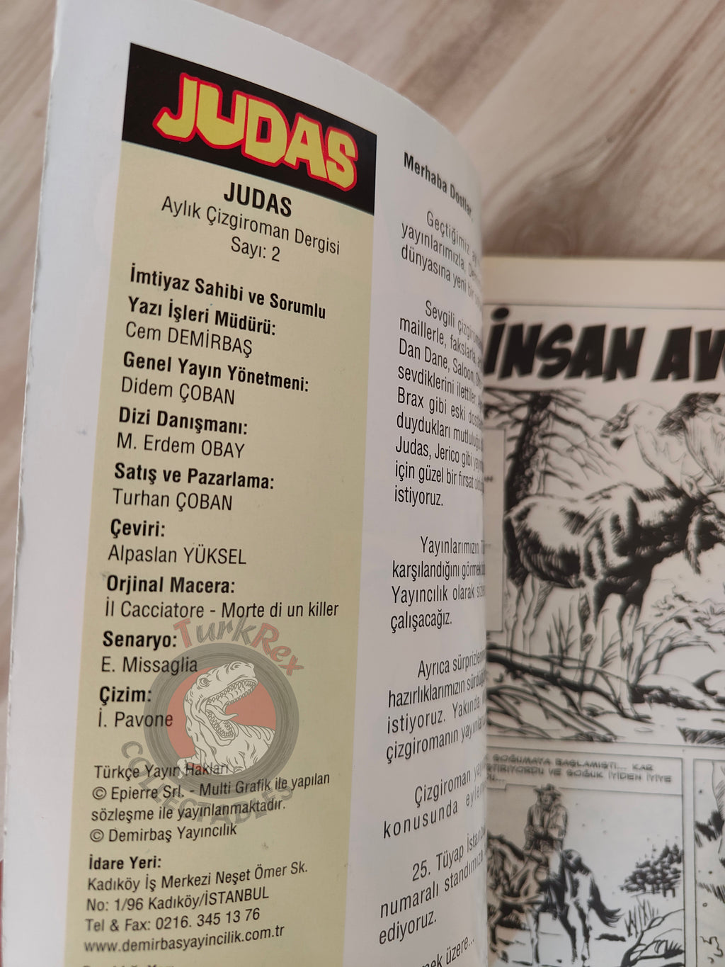 Judas #2 Turkish Edition Comic Turkey Il giustiziere #2 #10