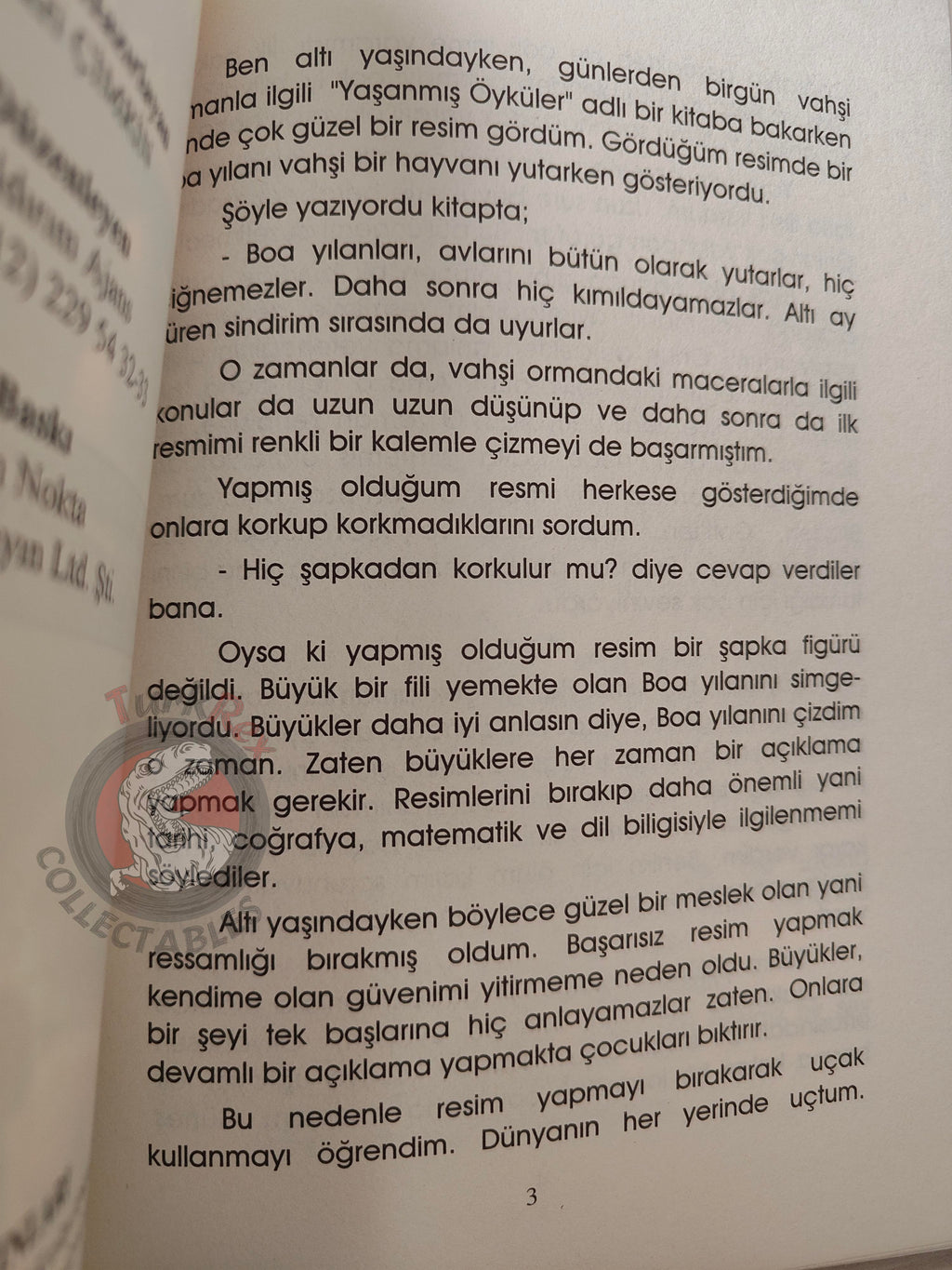 Antoine de Saint-Exupéry – Le Petit Prince 2005 Turkish Book Turkey Illustrated Little