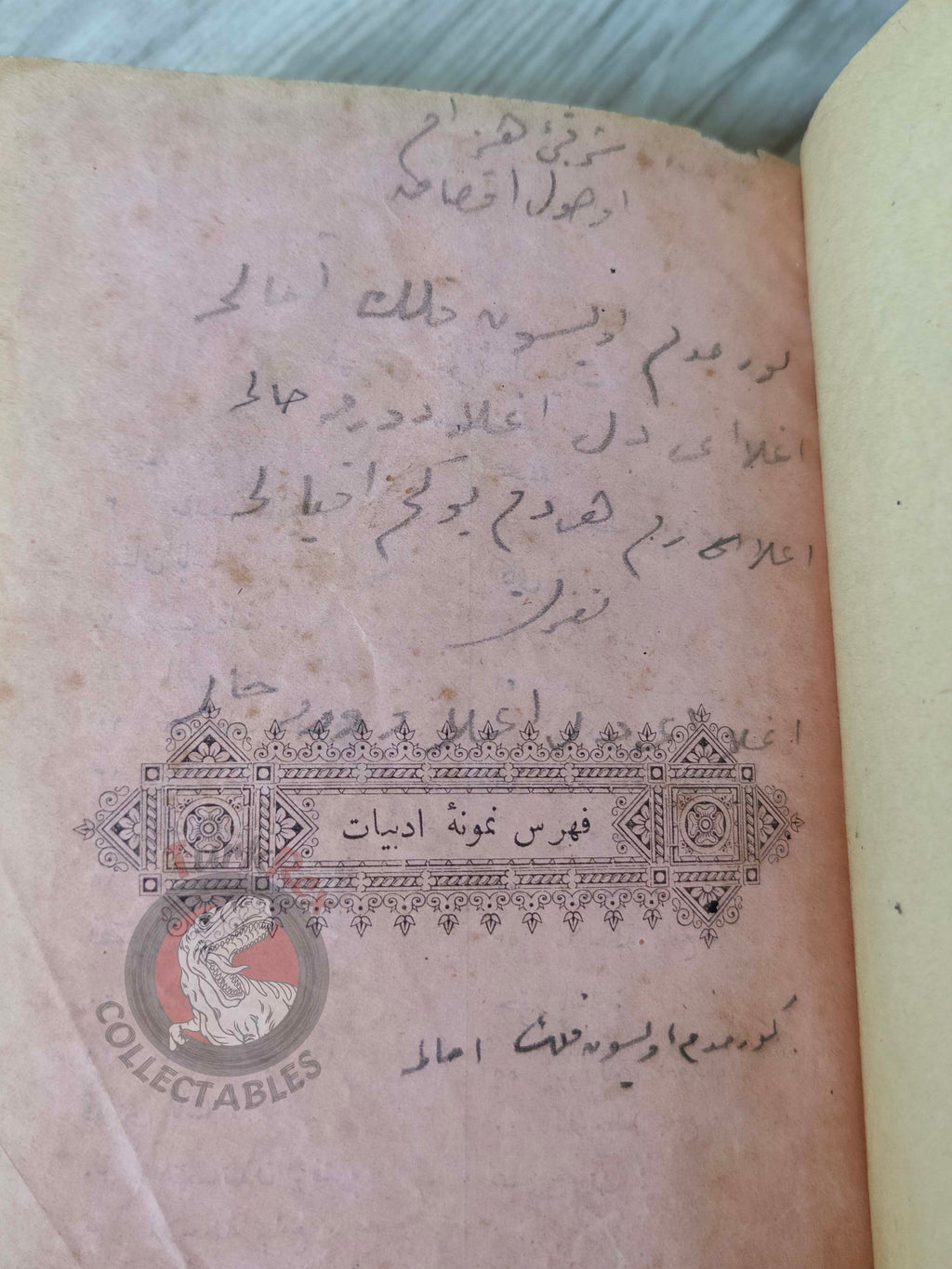Anthology of Ottoman Literature 1885 Ottoman Turkish Book Empire Ebüzziya Tevfik