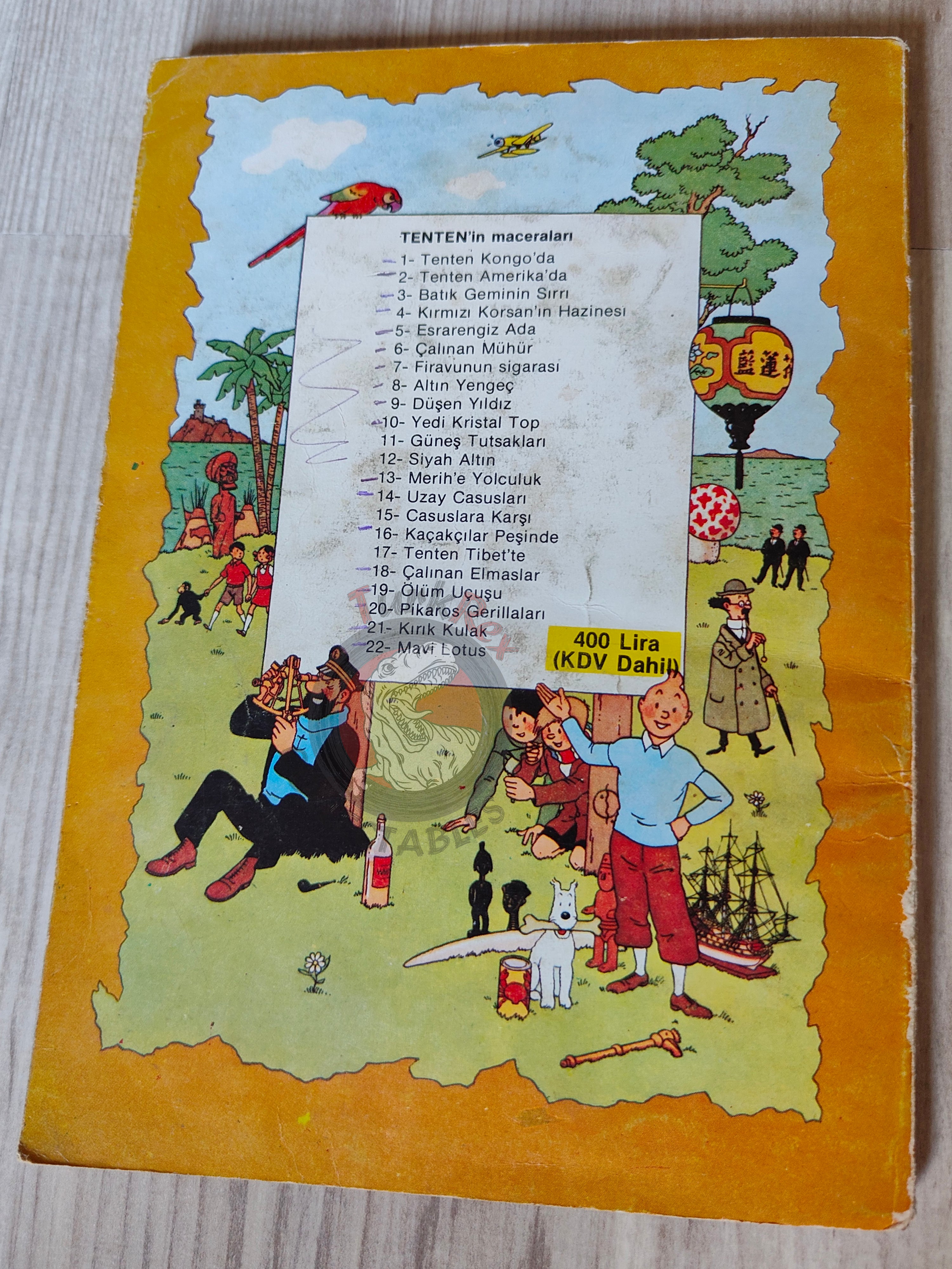Tintin – Destination Moon mid 1980s Turkish Edition Comic Turkey 1