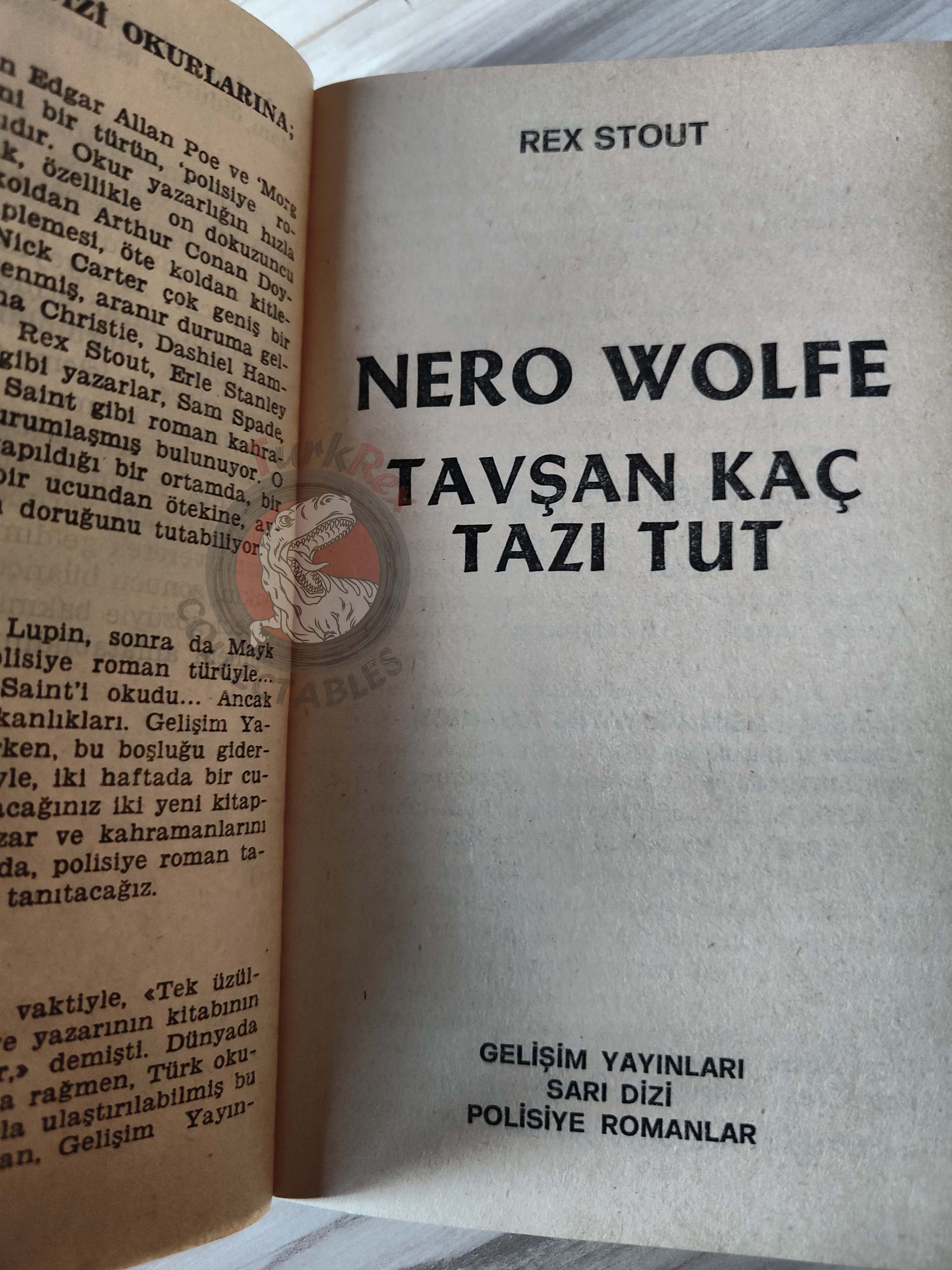 Rex Stout – Nero Wolfe: Prisoner’s Base 1983 1st Turkish Book Turkey