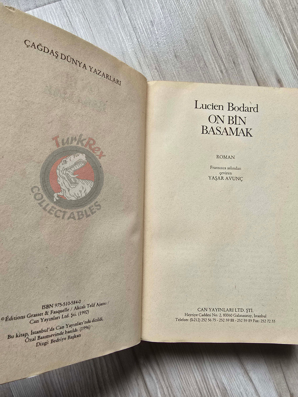 Lucien Bodard – Les Dix Mille Marches 1996 1st Turkish Book Turkey