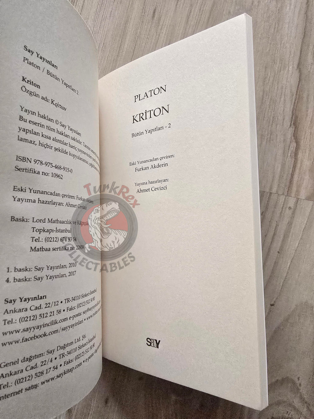 Plato – Crito 2017 Turkish Book Turkey