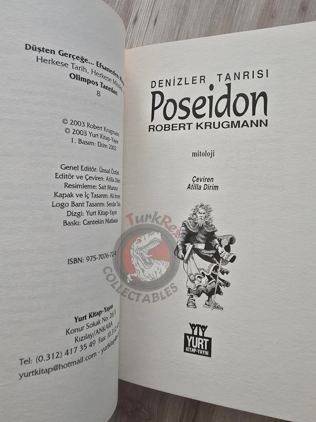 Poseidon – Robert Krugmann 2003 Turkish Book Turkey Illustrated by Turkish Artist