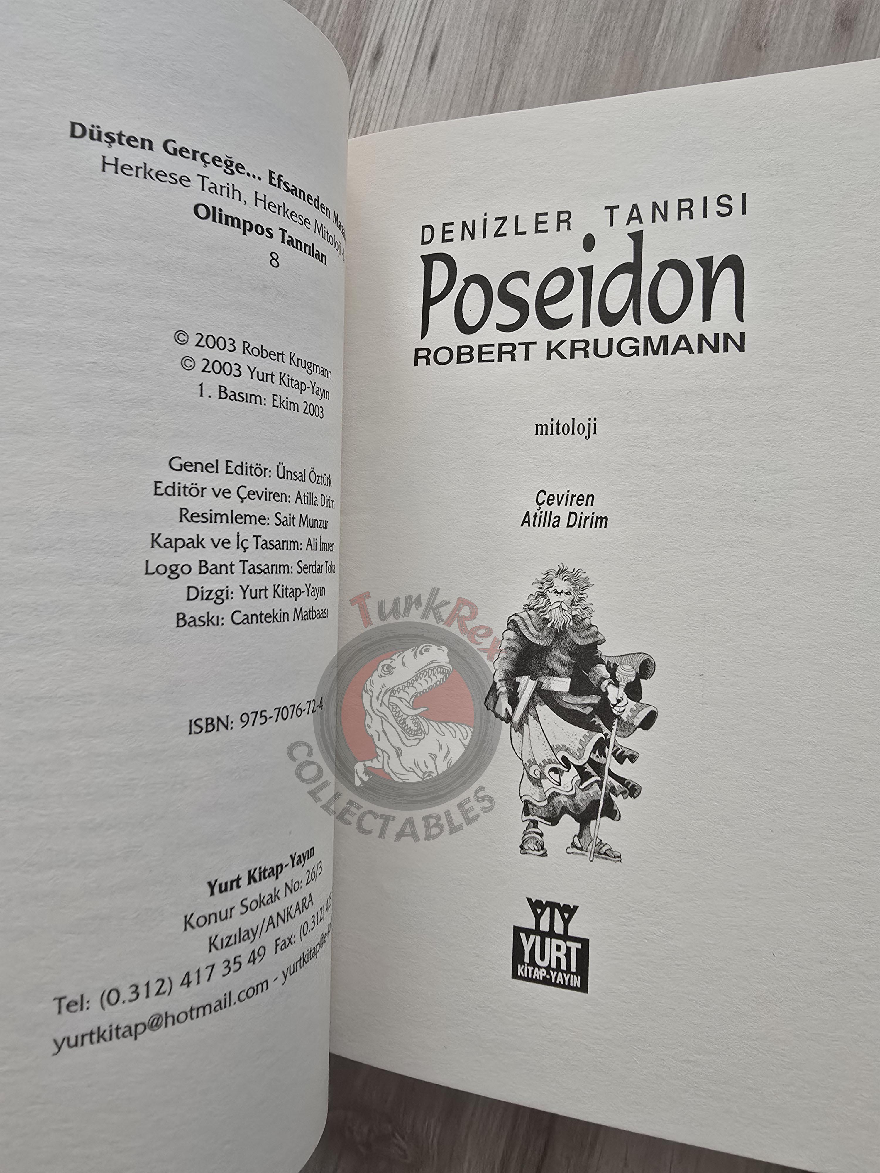 Poseidon – Robert Krugmann 2003 Turkish Book Turkey Illustrated by Turkish Artist