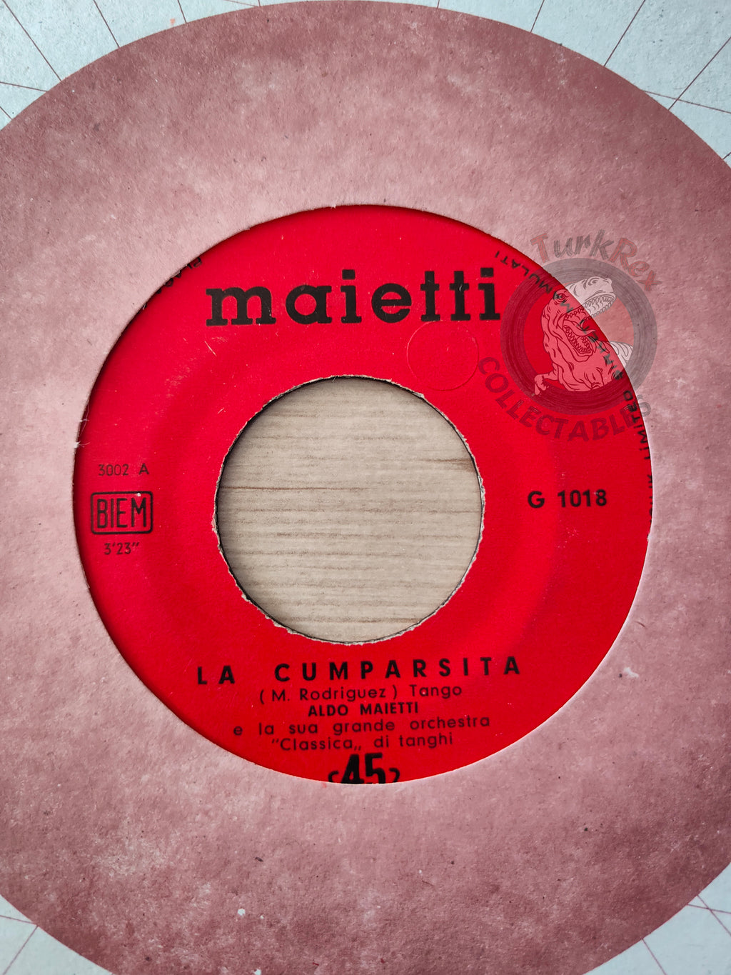 Aldo Maietti E La Sua Orchestra Di Tanghi – La Cumparsita 7" Turkish Pressing Vinyl Turkey Edition