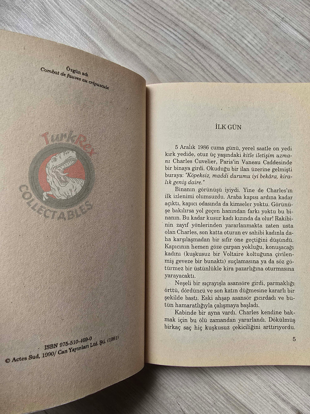 Henri Frédéric Blanc – Combat de Fauves au Crépuscule 1991 1st Turkish Book Turkey